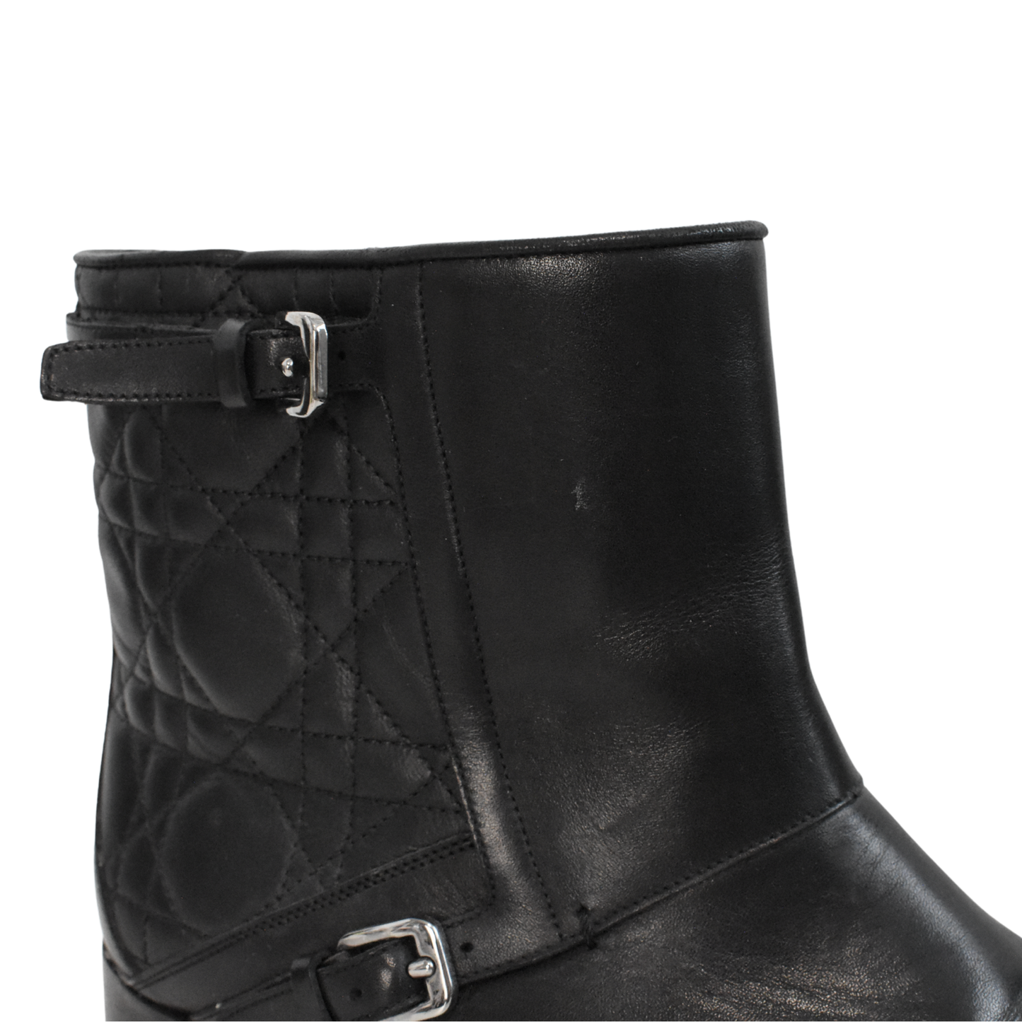 Christian Dior Cannage Quilt Ankle Boots - Women's 39