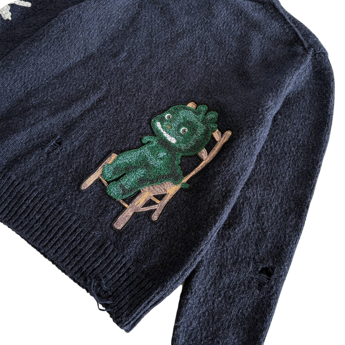 Dior Homme x Otoni Workshop Distressed Sweater - Men's M