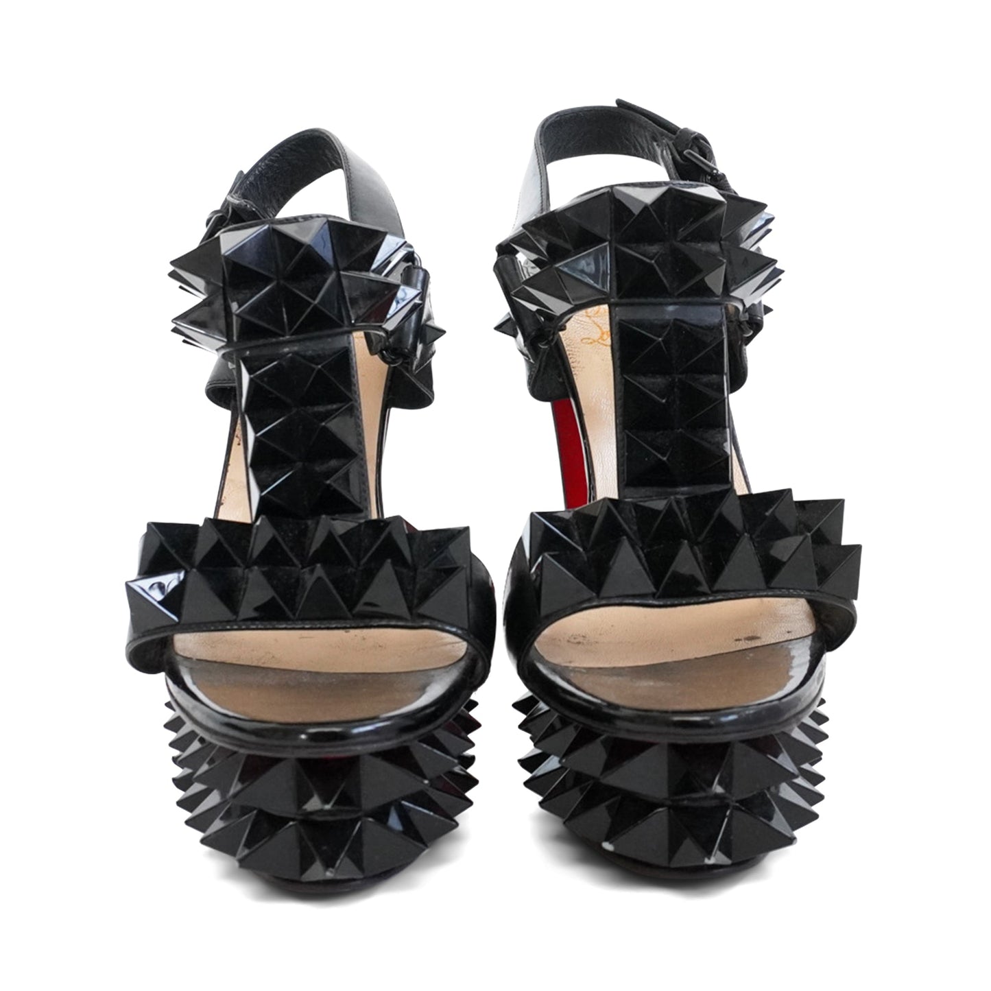 Christian Louboutin 'Cybersandale' Platform Heels - Women's 37.5