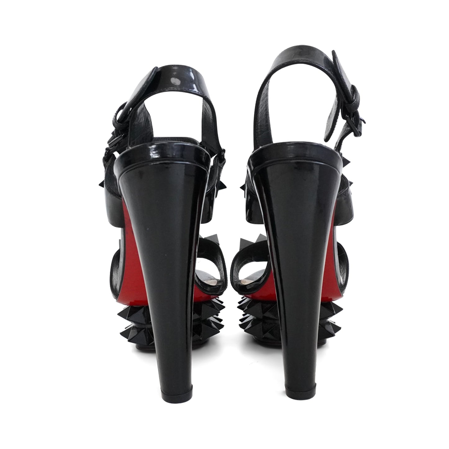 Christian Louboutin 'Cybersandale' Platform Heels - Women's 37.5