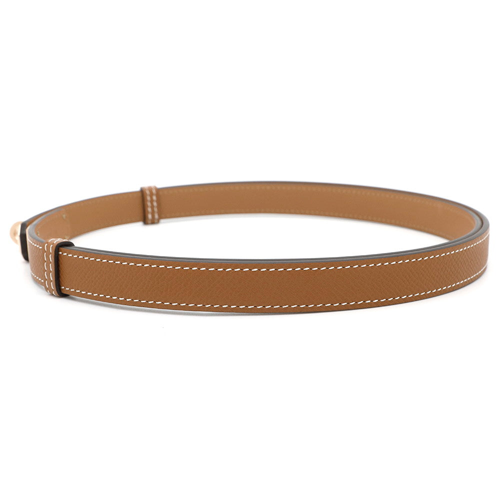 HERMES kelly belt 18 Gold Epsom