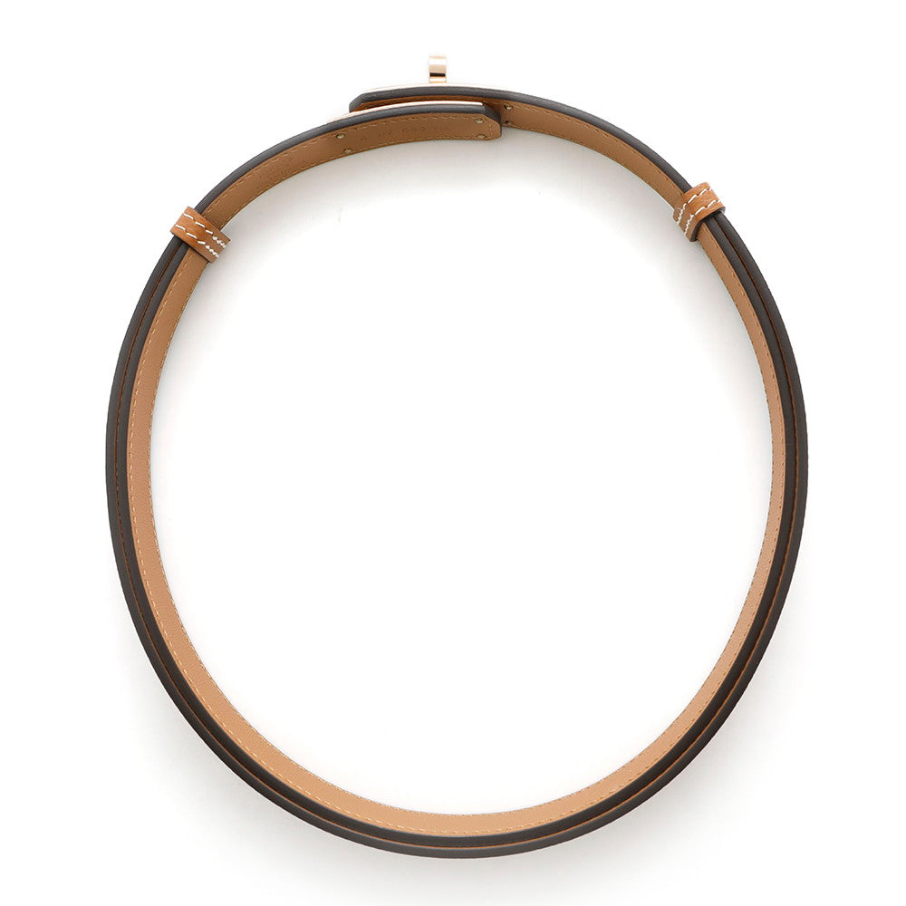 HERMES kelly belt 18 Gold Epsom