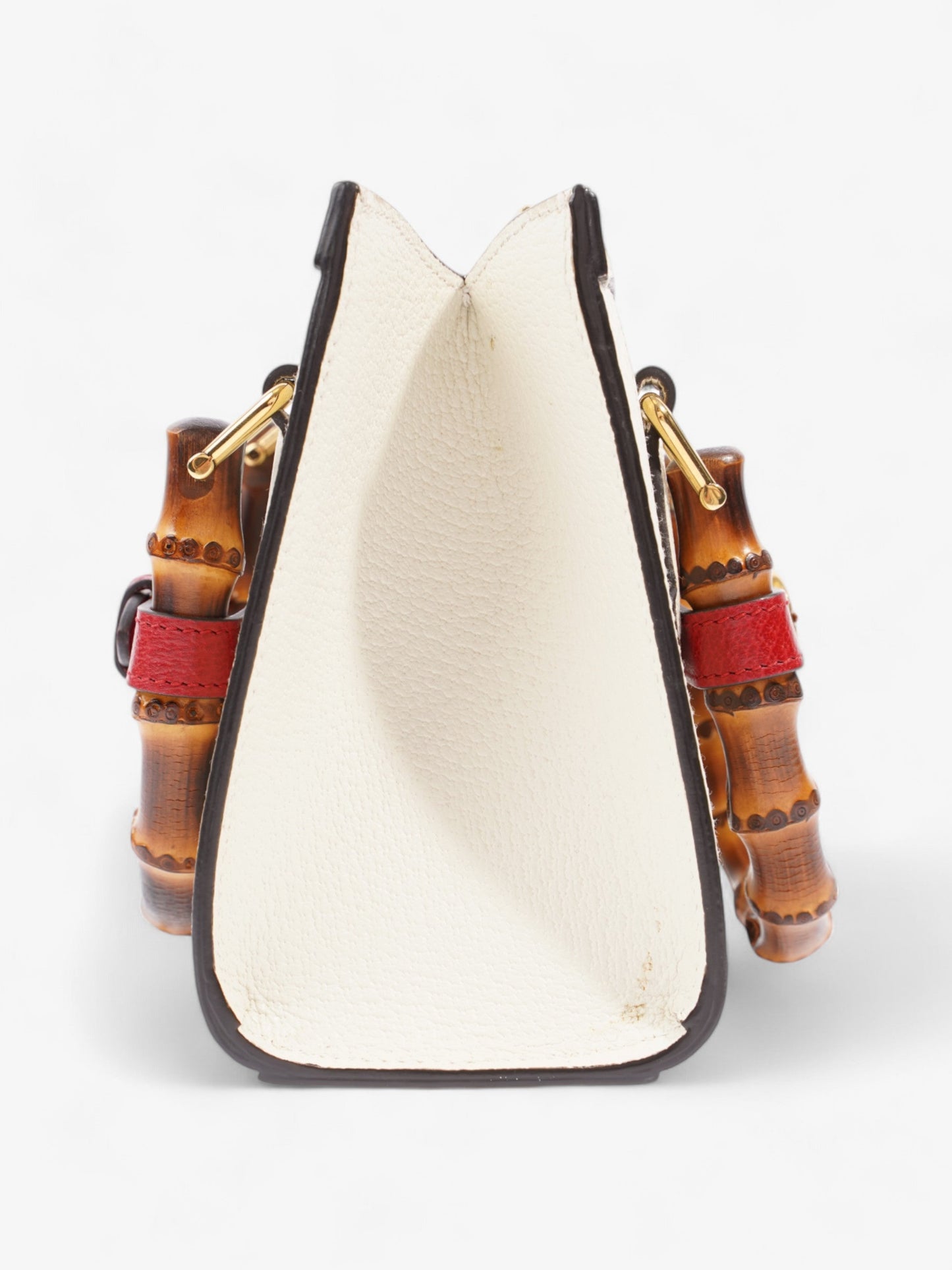 Gucci Diana Mini Tote Cream Leather