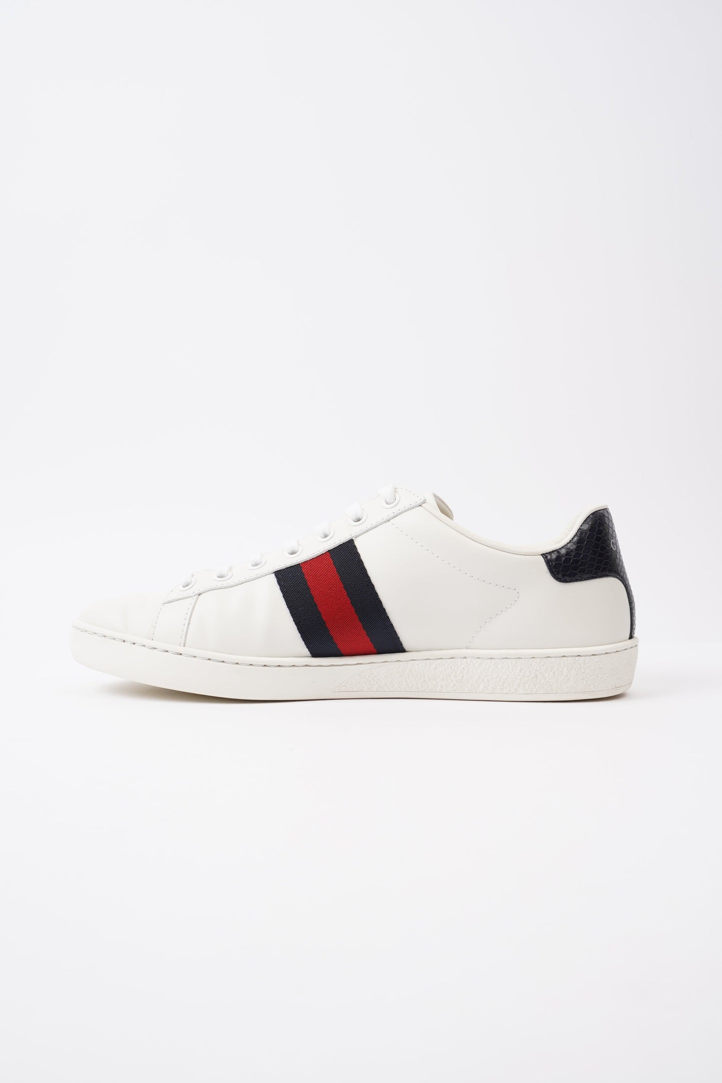 Gucci Ace Sneakers White / Navy / Red Leather EU 39 UK 6