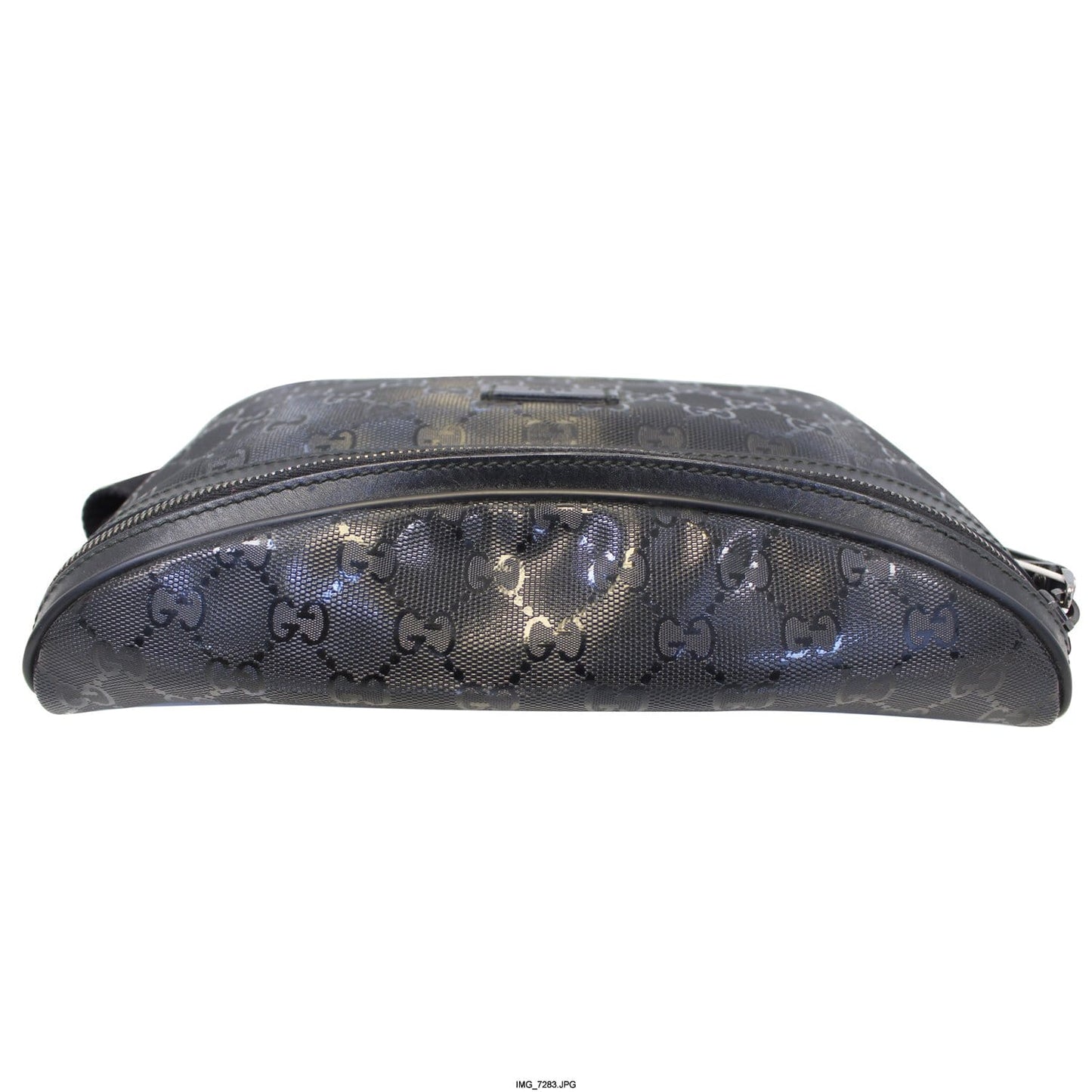 GUCCI GG Imprime Monogram Waist Bum Bag Black 233269