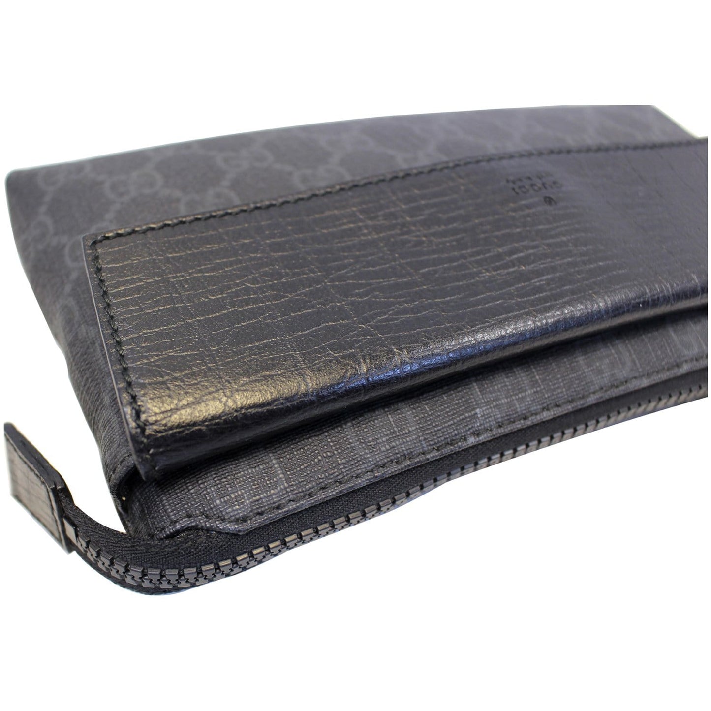 GUCCI GG Supreme Monogram Waist Bum Bag Black 161833