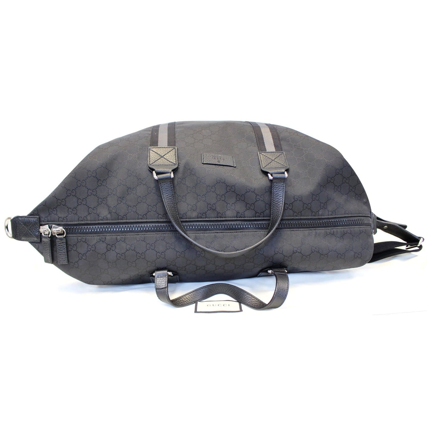 Gucci Nylon GG Guccissima XL Travel Duffle Luggage Bag 449180