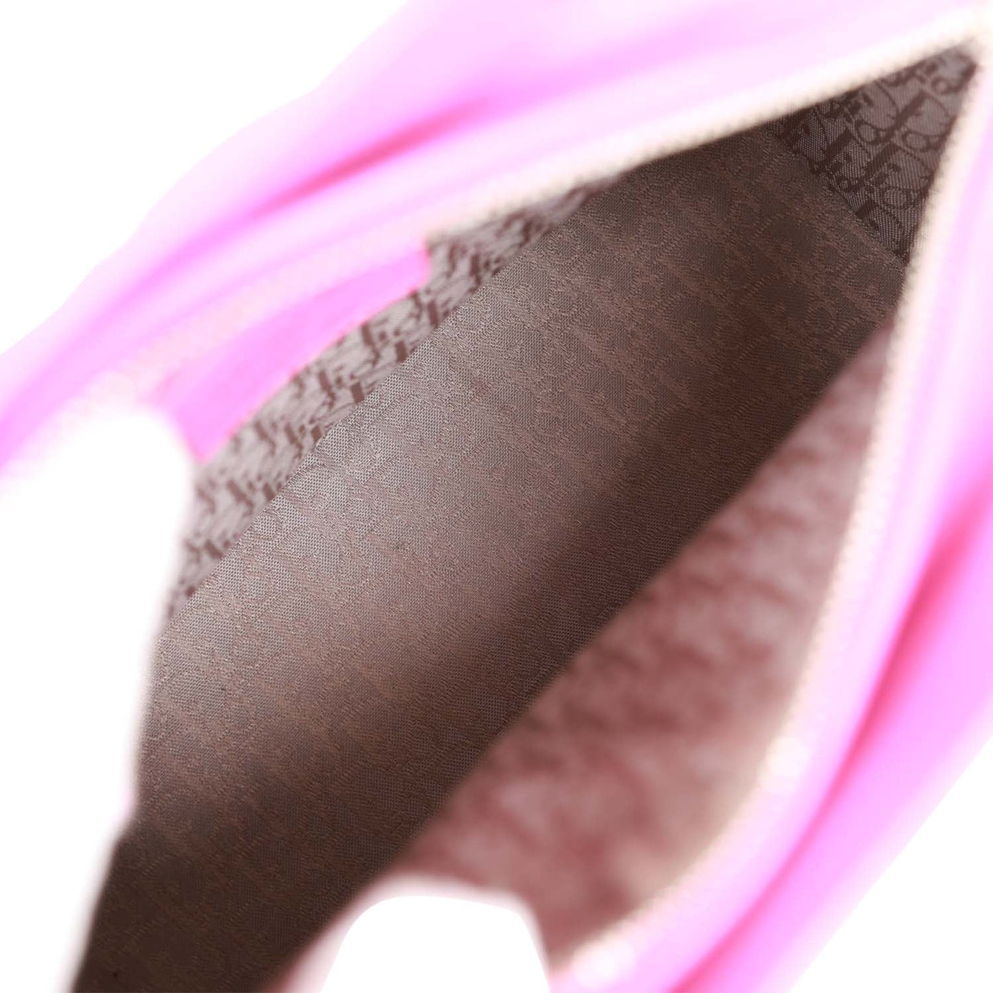 Christian Dior Medium Lady Dior Tote Fuchsia Lambskin Silver Hardware