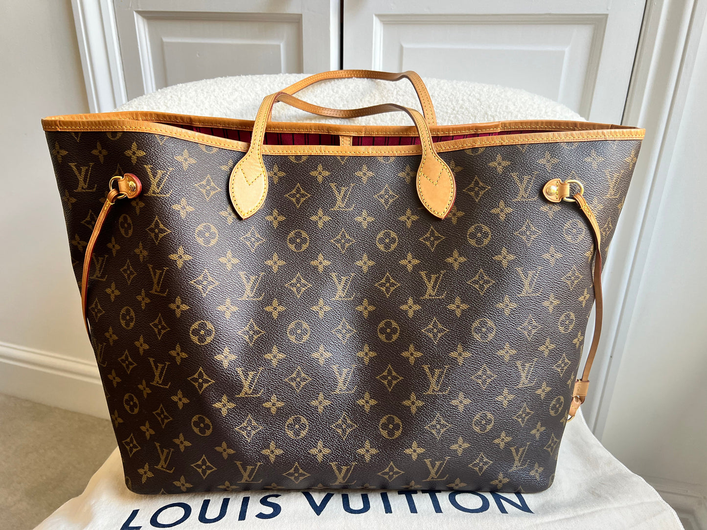 Louis Vuitton Neverfull GM Monogram Pivoine Interior (RRP £1,470)