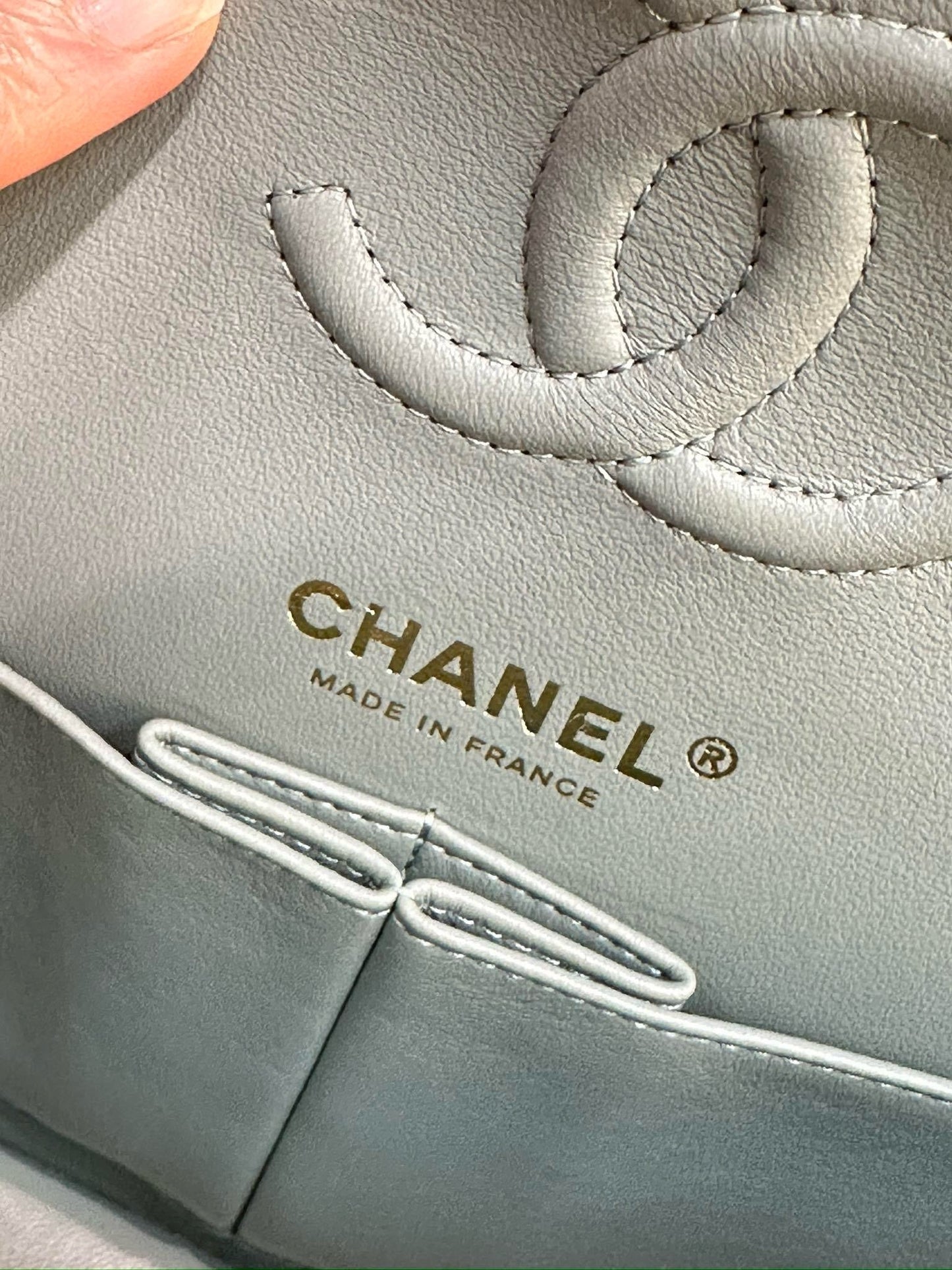 Chanel Small Caviar Quilted Double Flap Dark Green 22C