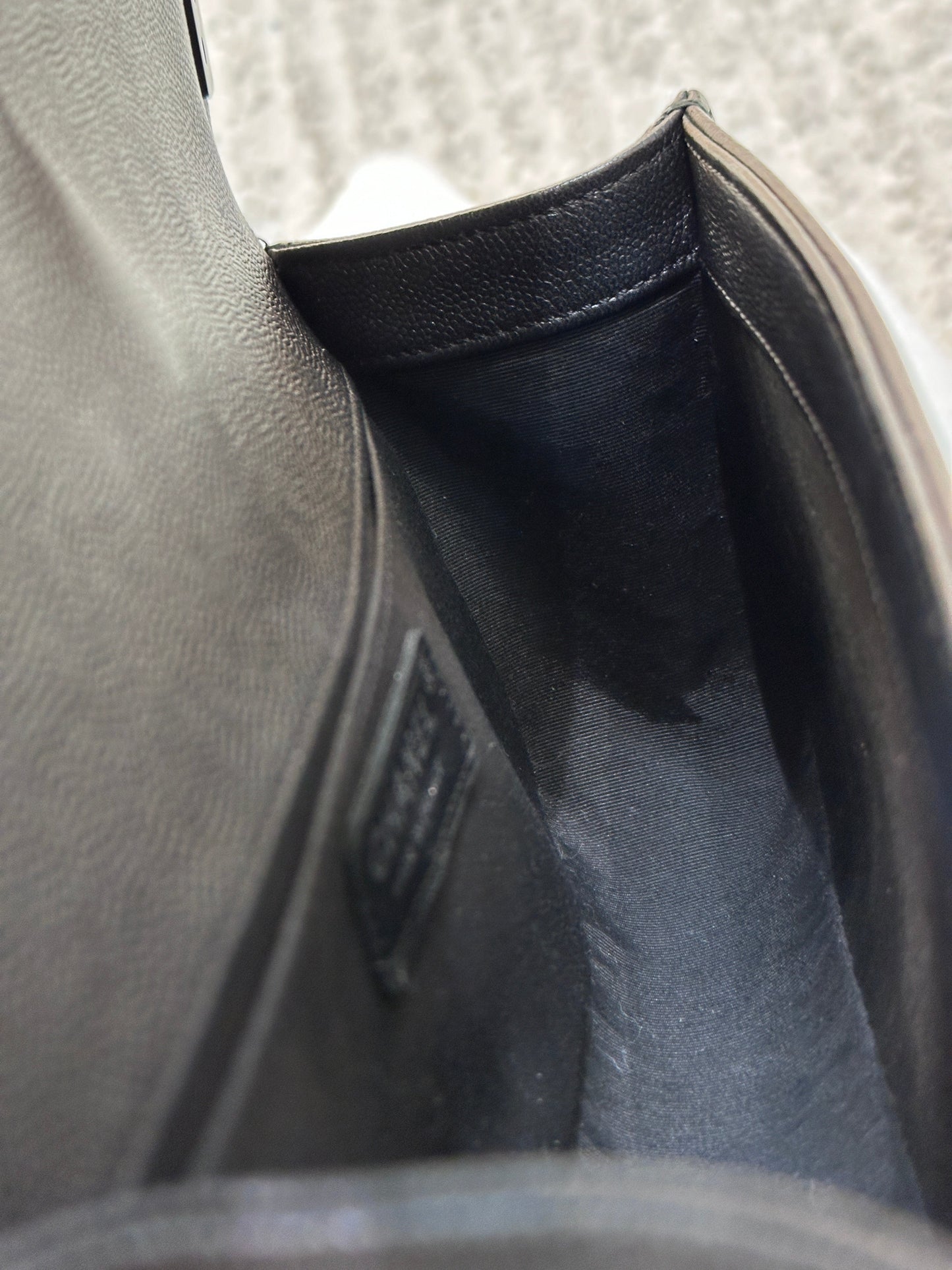 CHANEL Medium LeBoy So Black Caviar Leather Bag