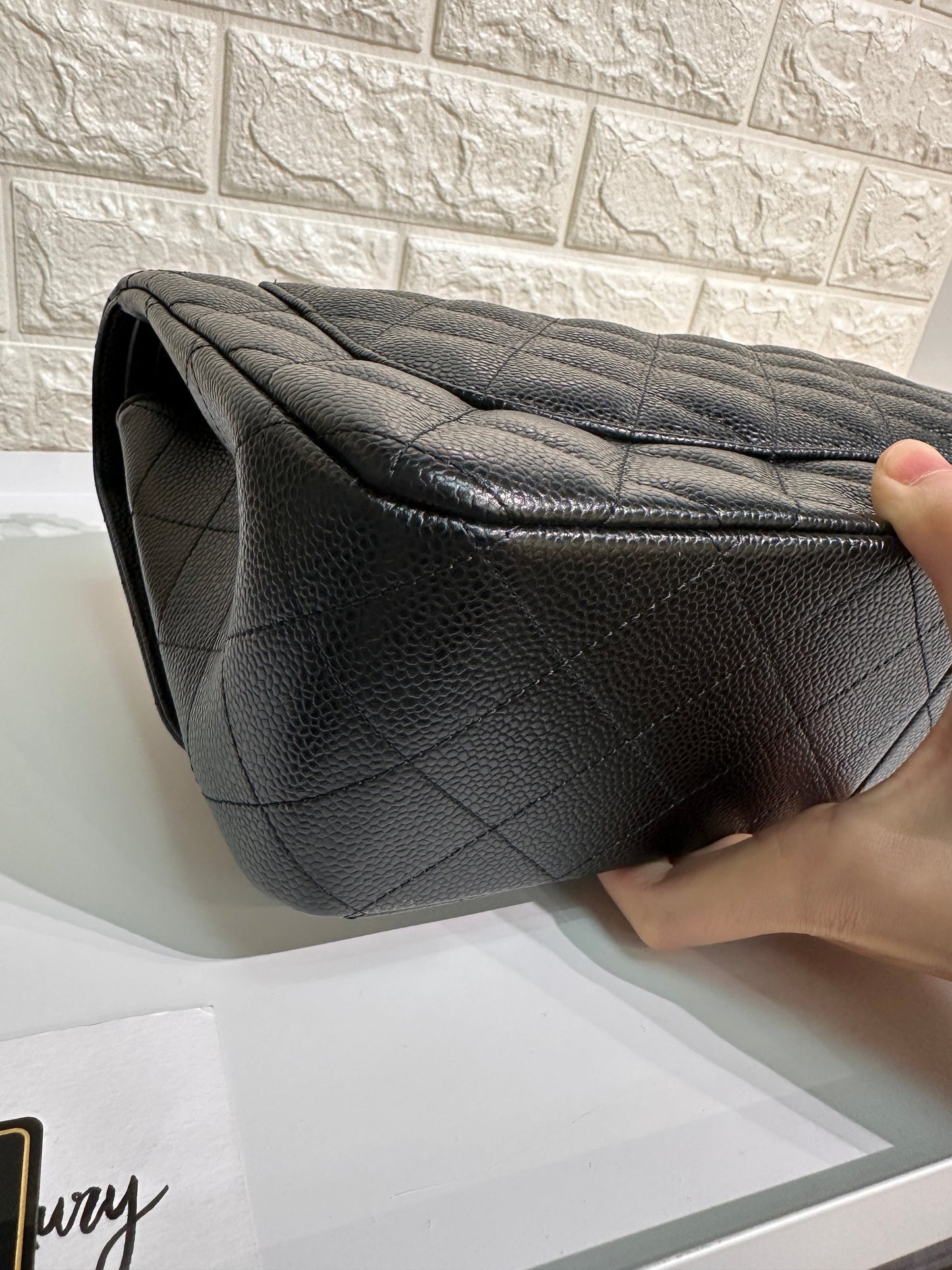 Chanel Jumbo Classic Double Flap Bag Black Caviar GHW
