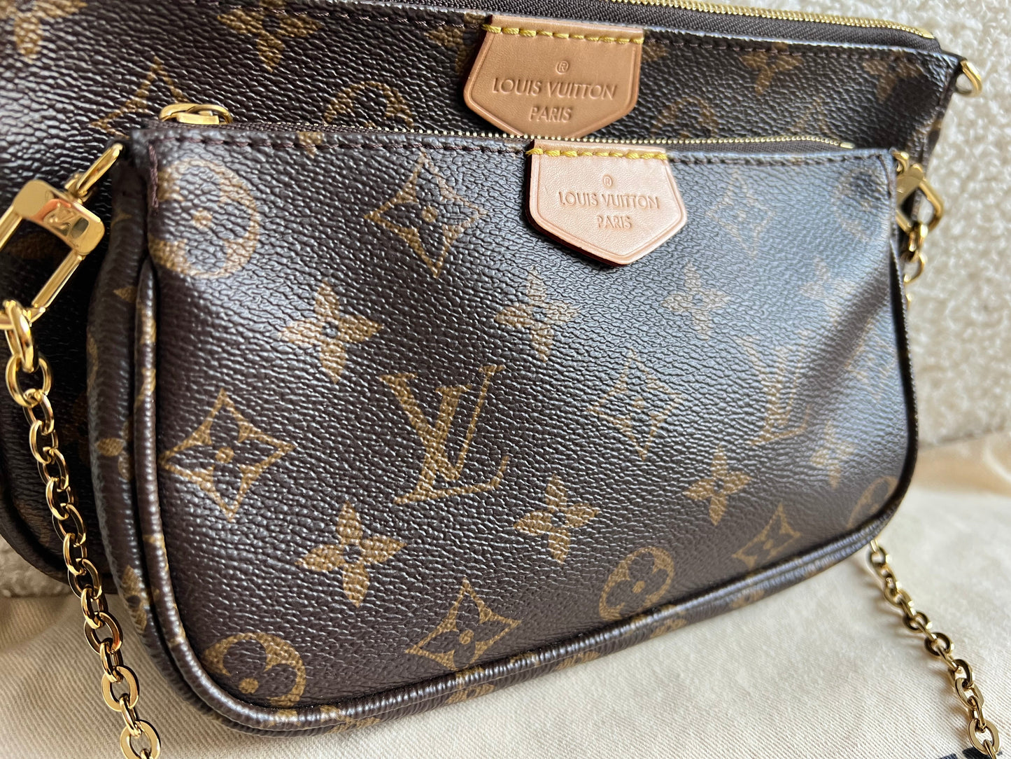 Louis Vuitton Multi Pochette Accessoires Khaki (RRP £2030)