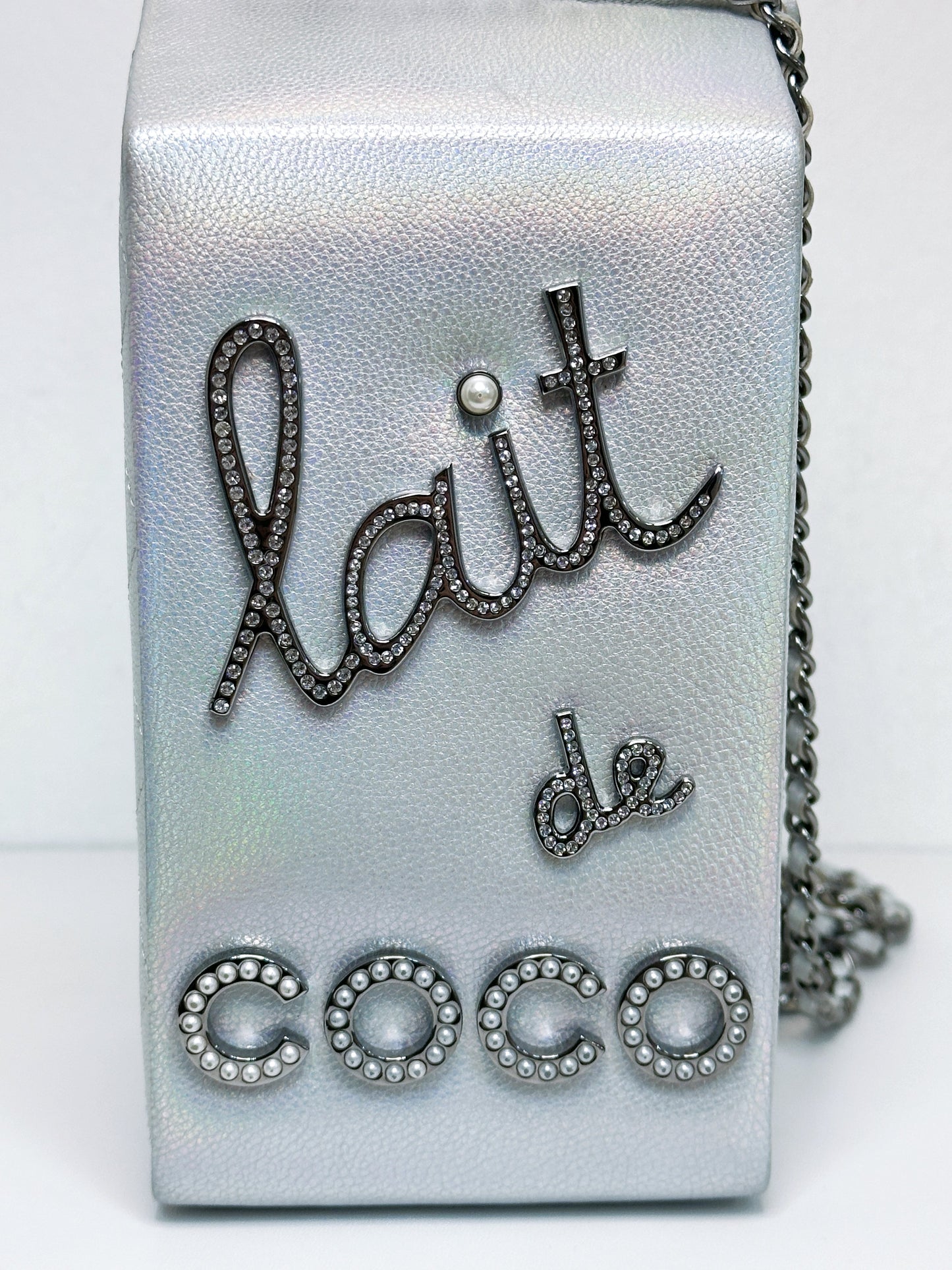 CHANEL RARE LIMITED EDITION LAIT DE COCO MILK CARTON BAG 2009 holo