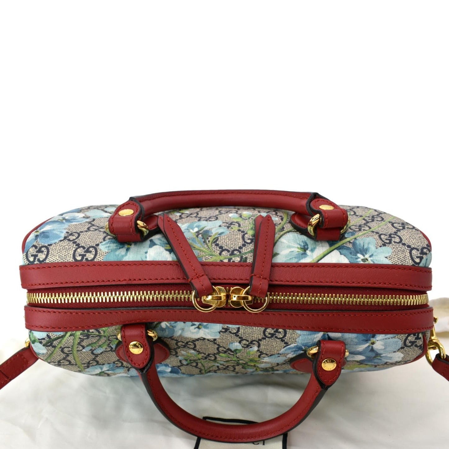 GUCCI Floral Blooms Small GG Supreme Monogram Boston Bag 546314