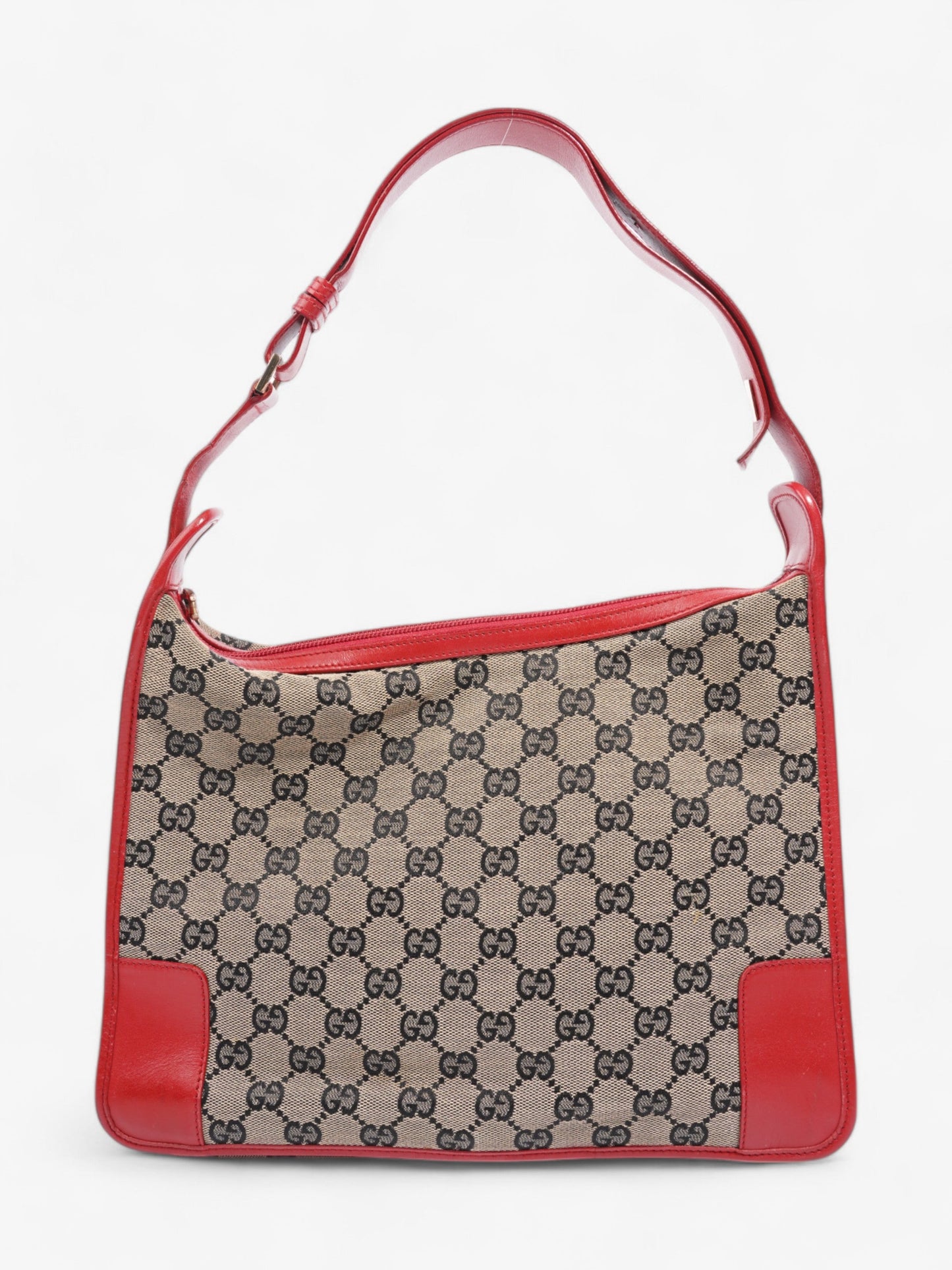 Gucci GG Shoulder Bag GG Supreme / Beige / Red Canvas