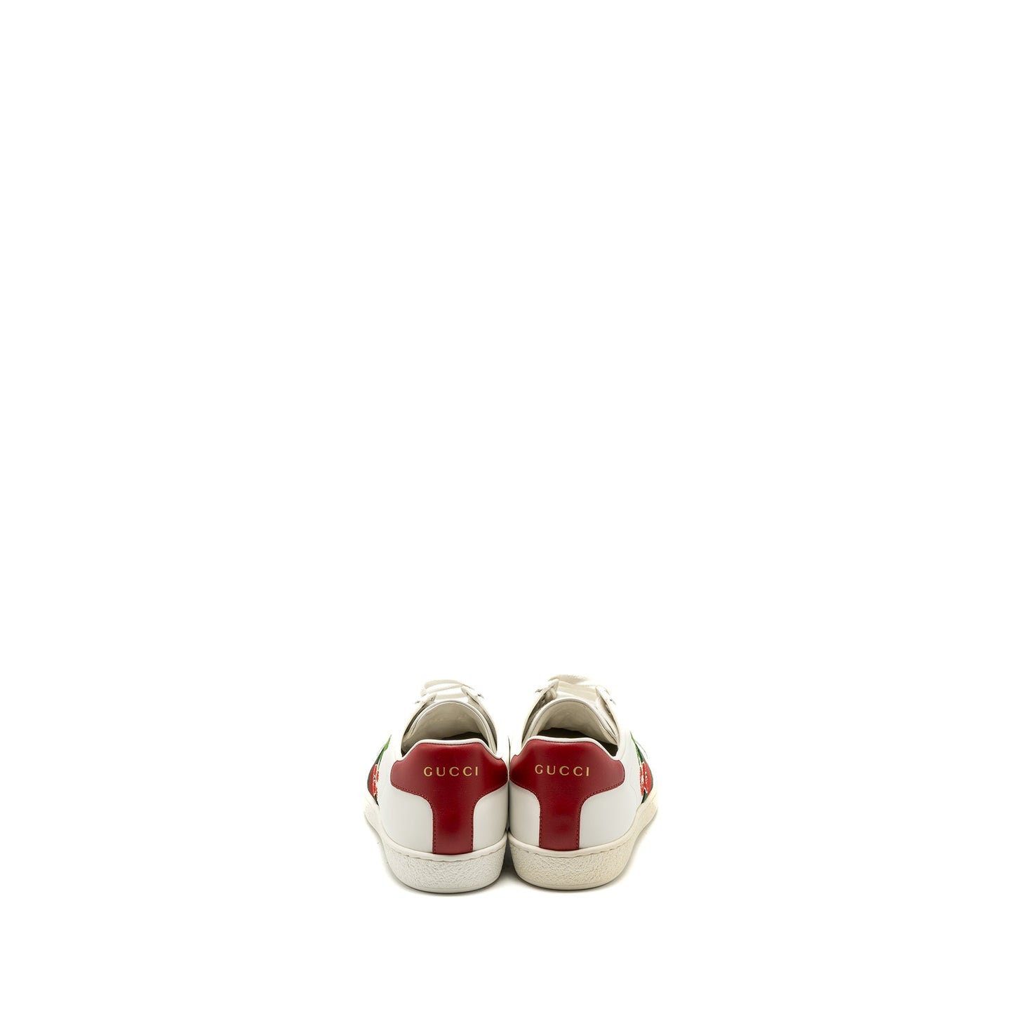 Gucci size 36 leather sneakers with GG cherry print white multicolour