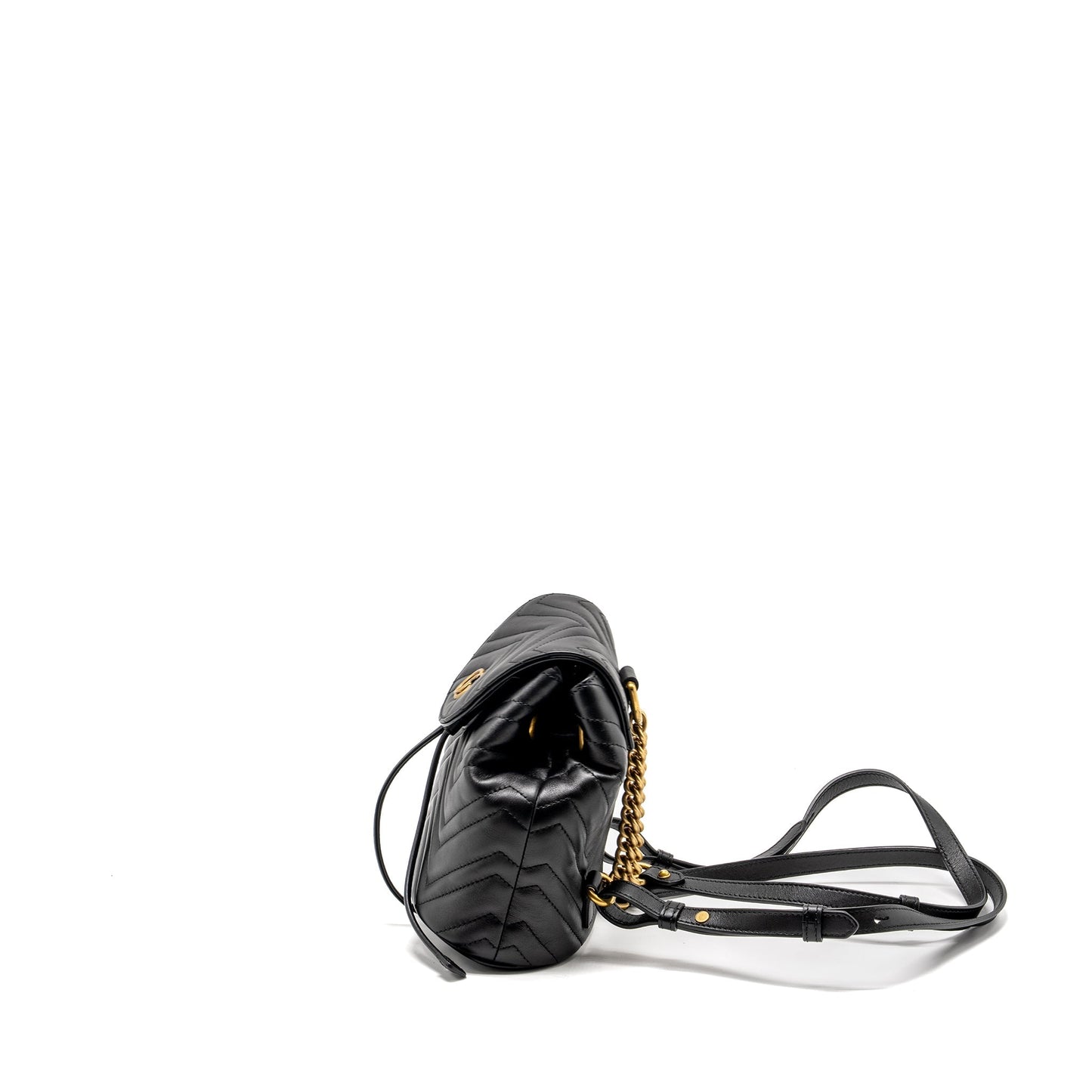 Gucci GG Marmont Backpack Calfskin Black