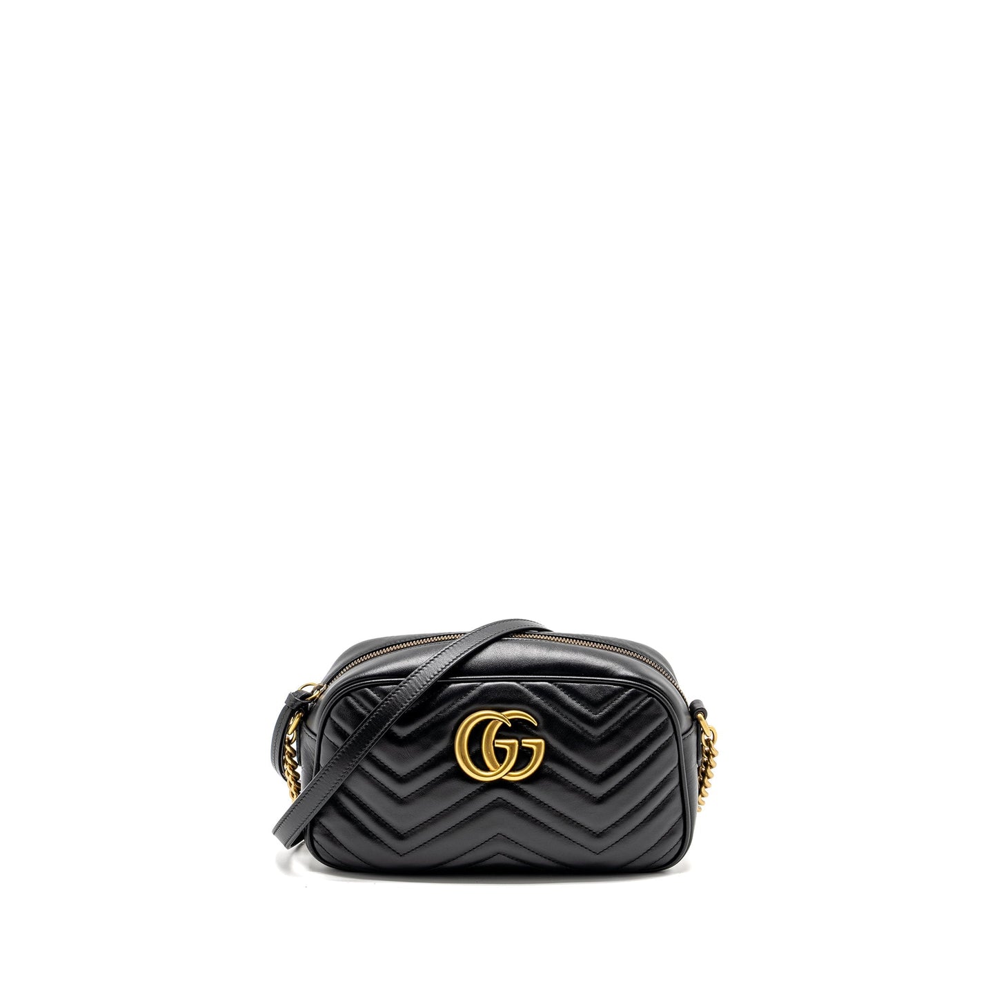 Gucci Marmont Camera Bag Calfskin Black