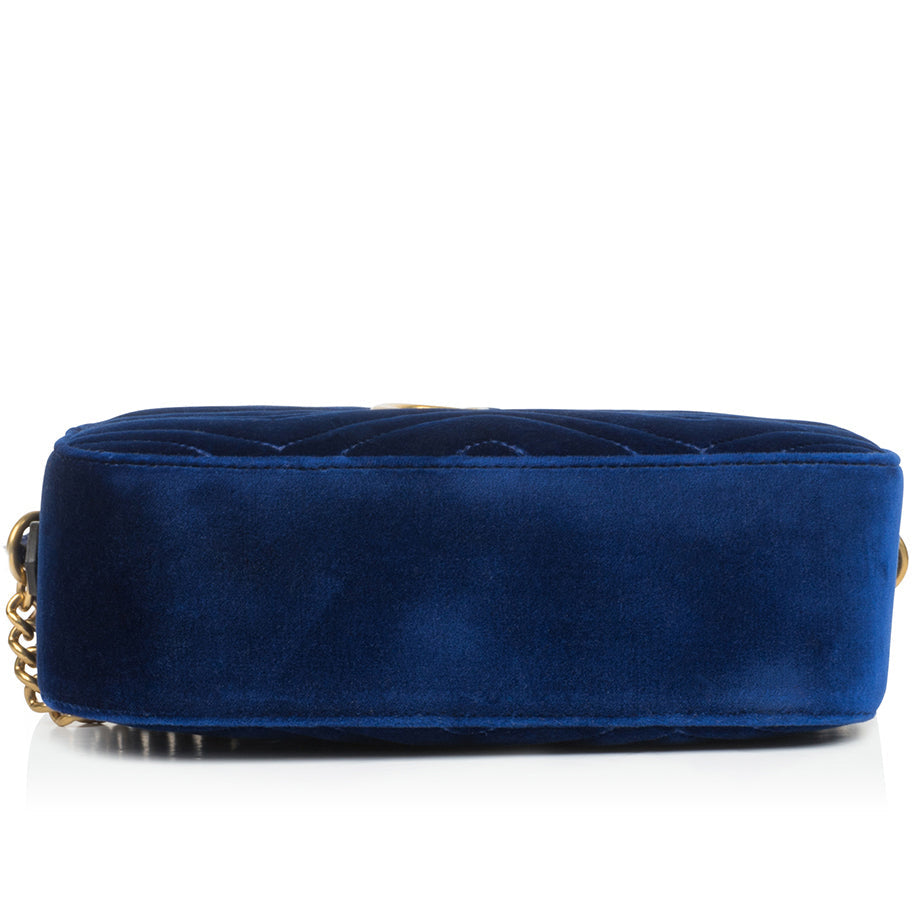 Gucci GG Velvet Marmont Camera Bag