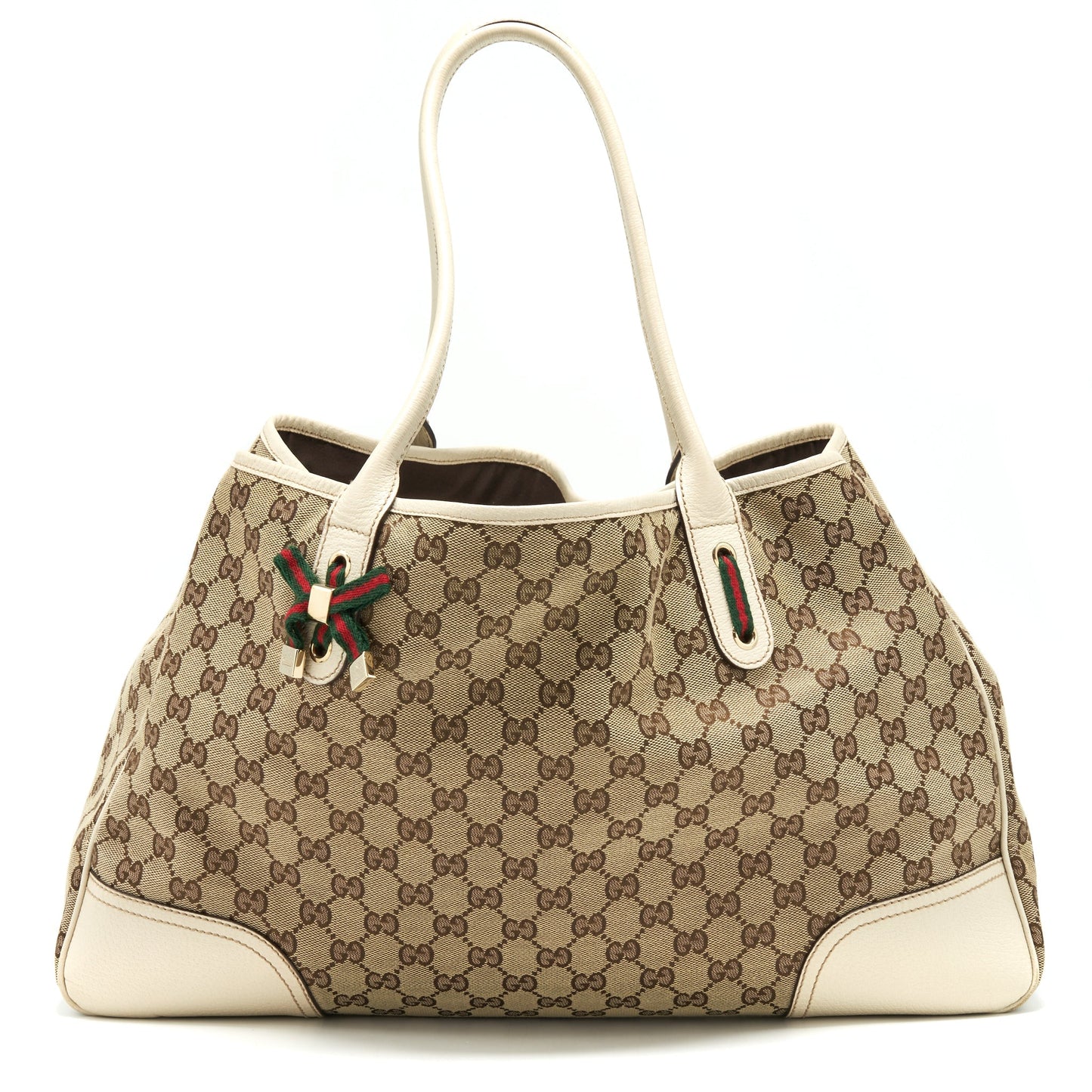Gucci Princy Tote Bag GG Supreme Canvas/ White