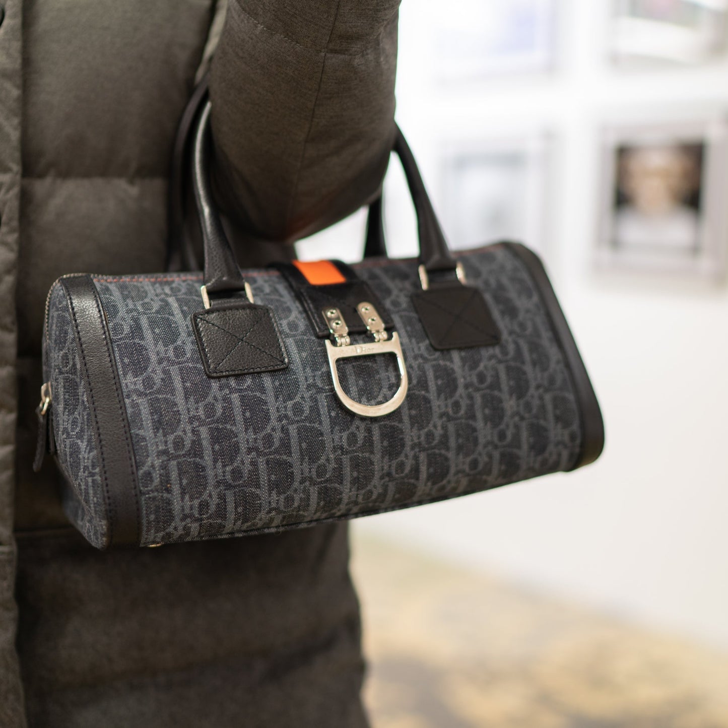Christian Dior flight line boston bag