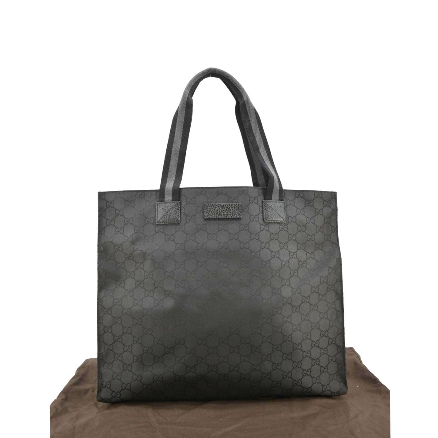 GUCCI GG Supreme Nylon Tote Bag Black 449178