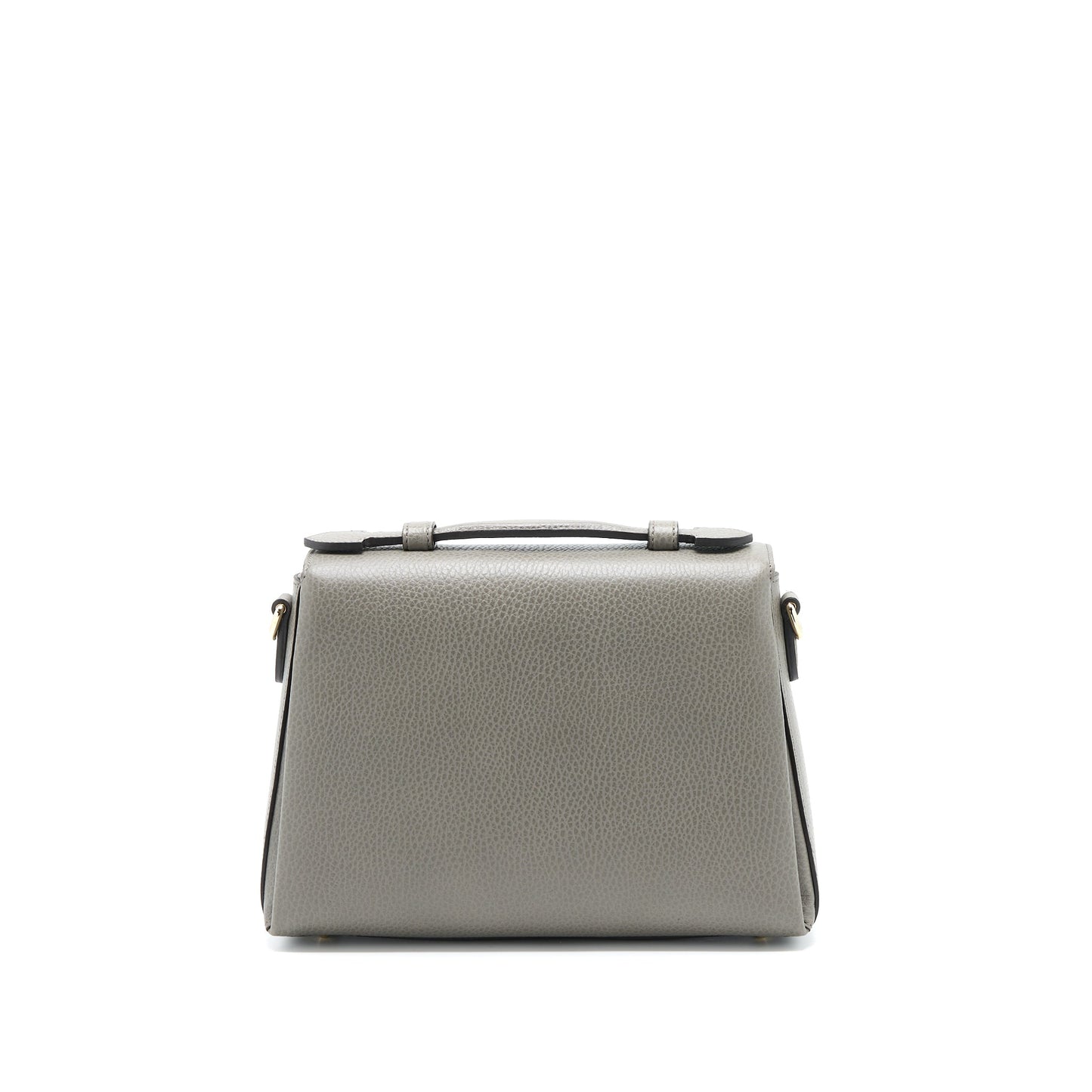 Gucci GG Top Handle Bag Caflskin Grey L