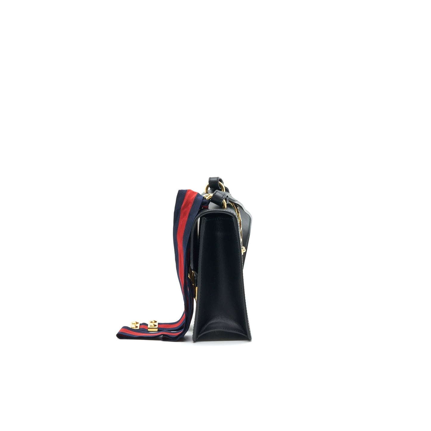 GUCCI SYLVIA SMALL LEATHER BAG BLACK