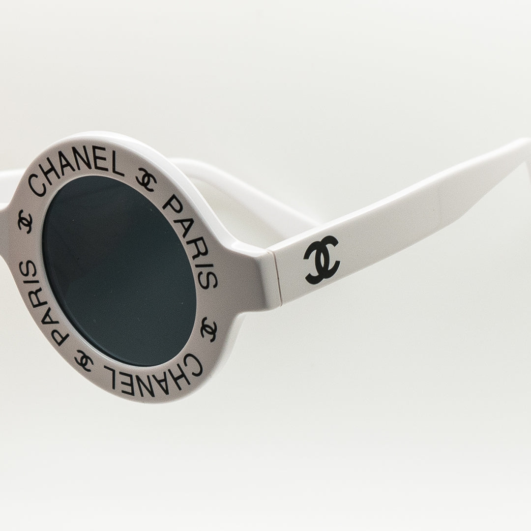 Chanel Paris CC Round Vintage Sunglasses