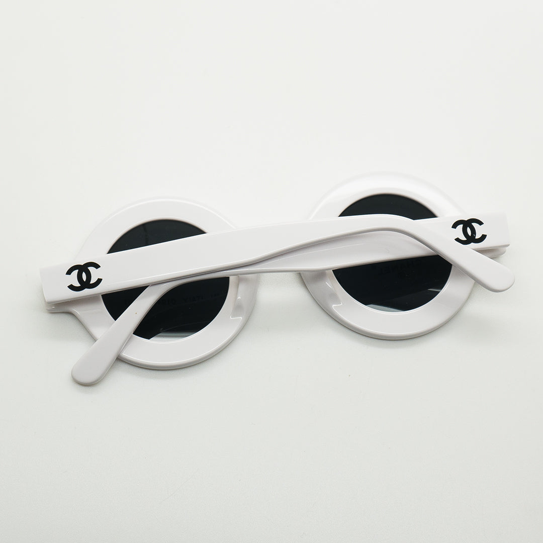 Chanel Paris CC Round Vintage Sunglasses