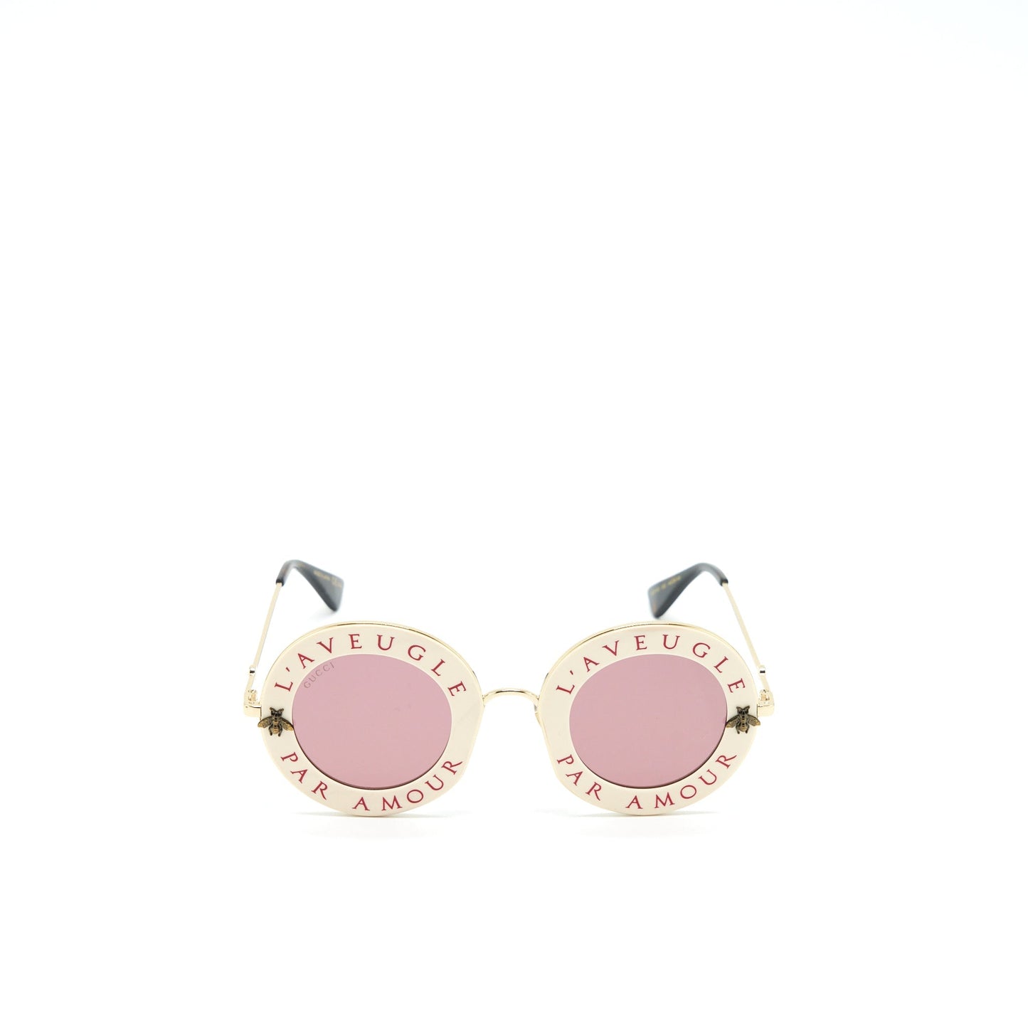Gucci L’aveugle Par Amour Sunglasses White/Multicolour