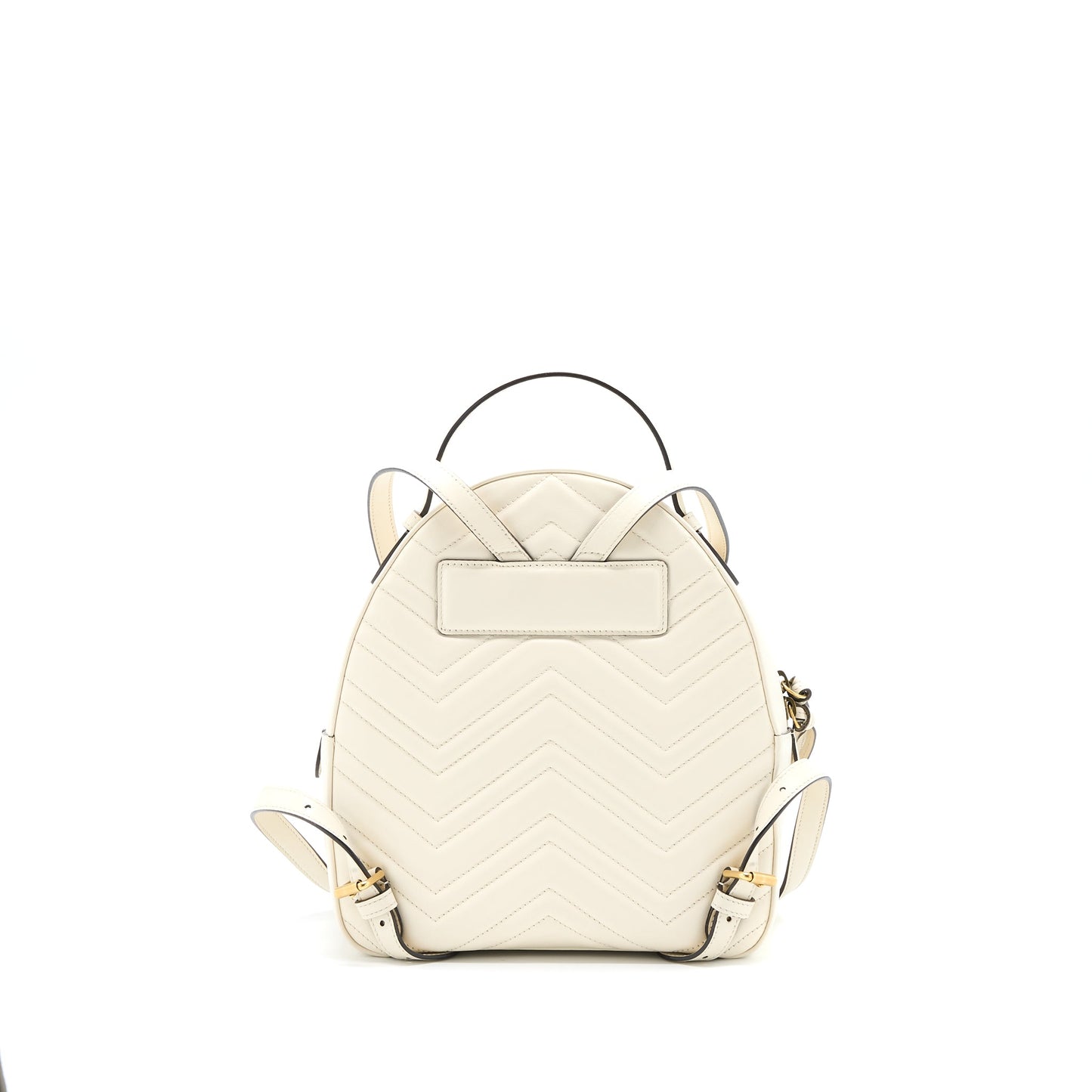 Gucci GG Marmont Backpack Calfskin White
