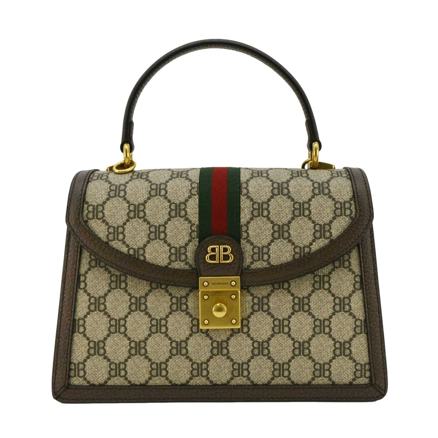 GUCCI X BALENCIAGA The Hacker Project Web BB Supreme Shoulder Bag Beige 680119