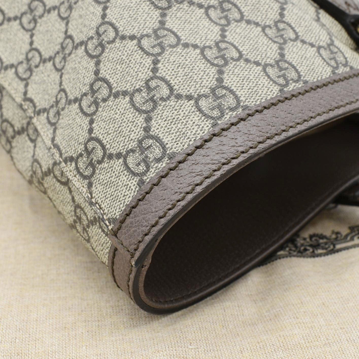 GUCCI Ophidia Medium GG Supreme Tote Shoulder Bag Beige 631685