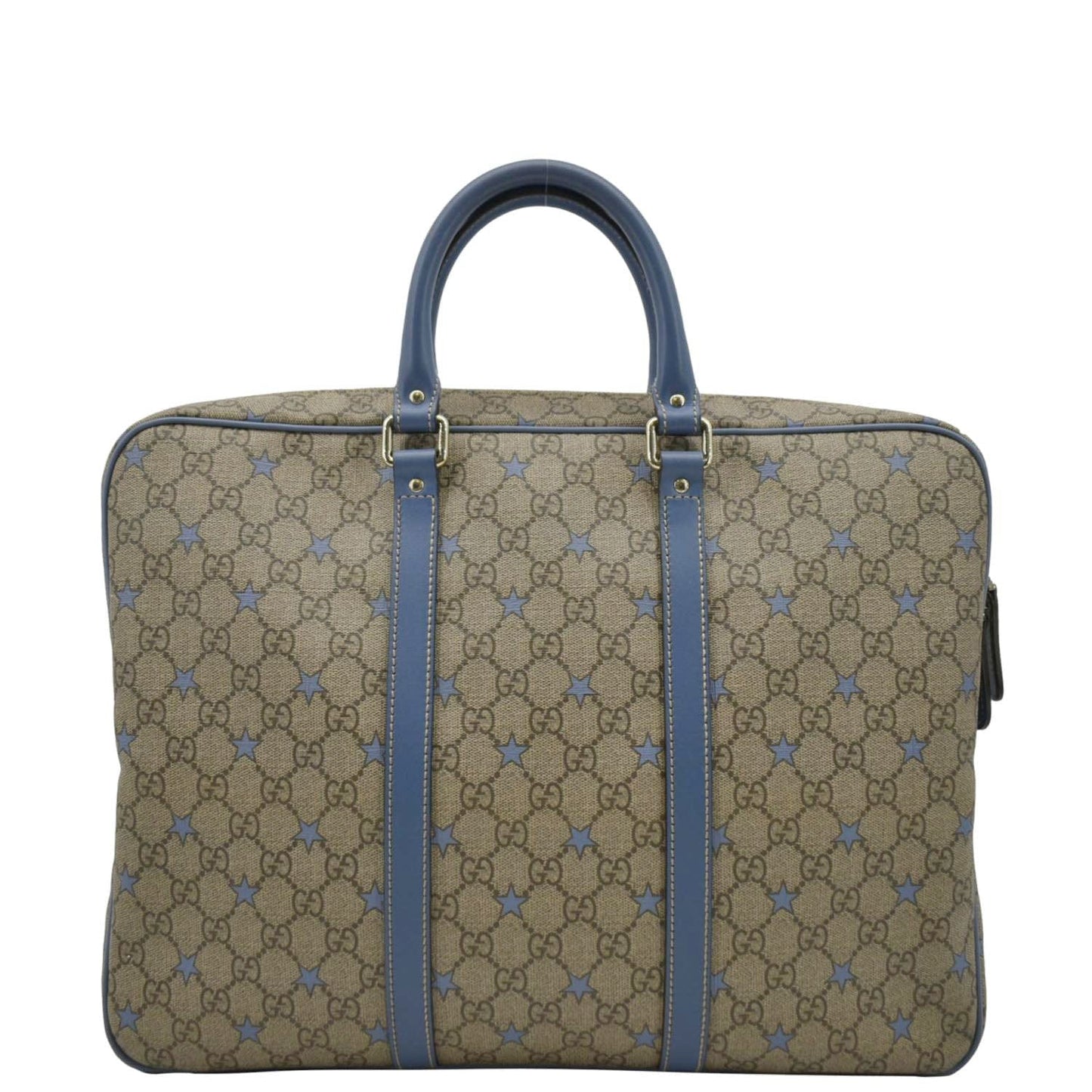 GUCCI GG Supreme Stars Briefcase Bag Beige