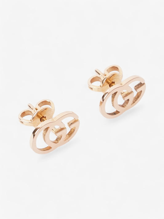 Gucci 18ct GG Earrings Rose Gold Gold Plated
