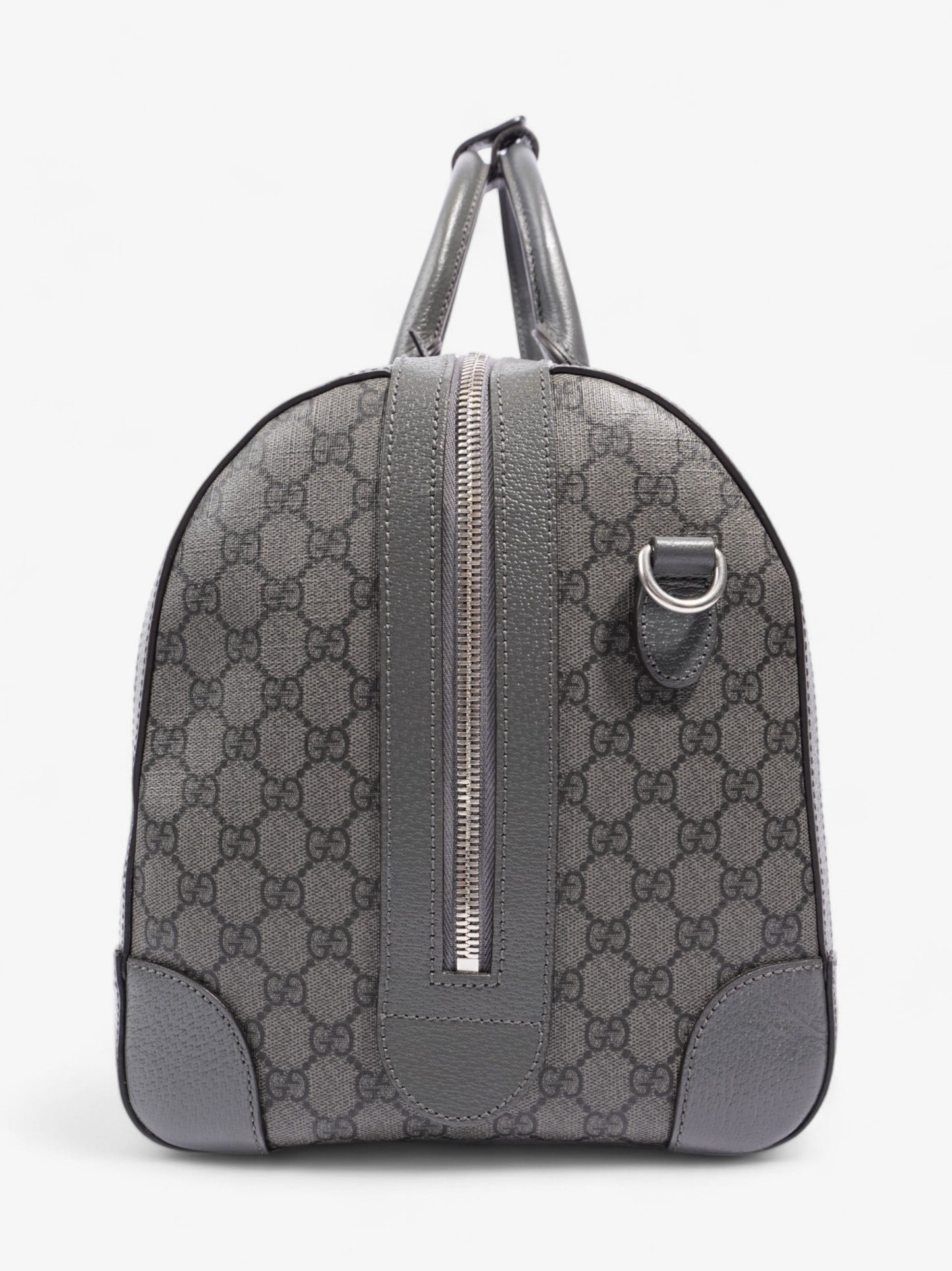 Gucci Ophidia Duffle Bag GG Supreme / Grey Coated Canvas Large