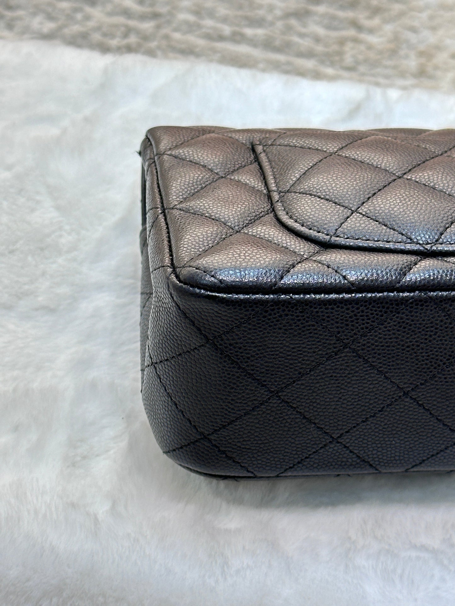Chanel Mini Rectangular Classic Flap Black Bag GHW 17B