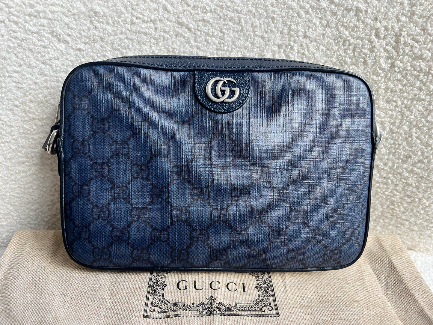 Gucci Ophidia Blue/Black Small Crossbody Bag (RRP £1360)