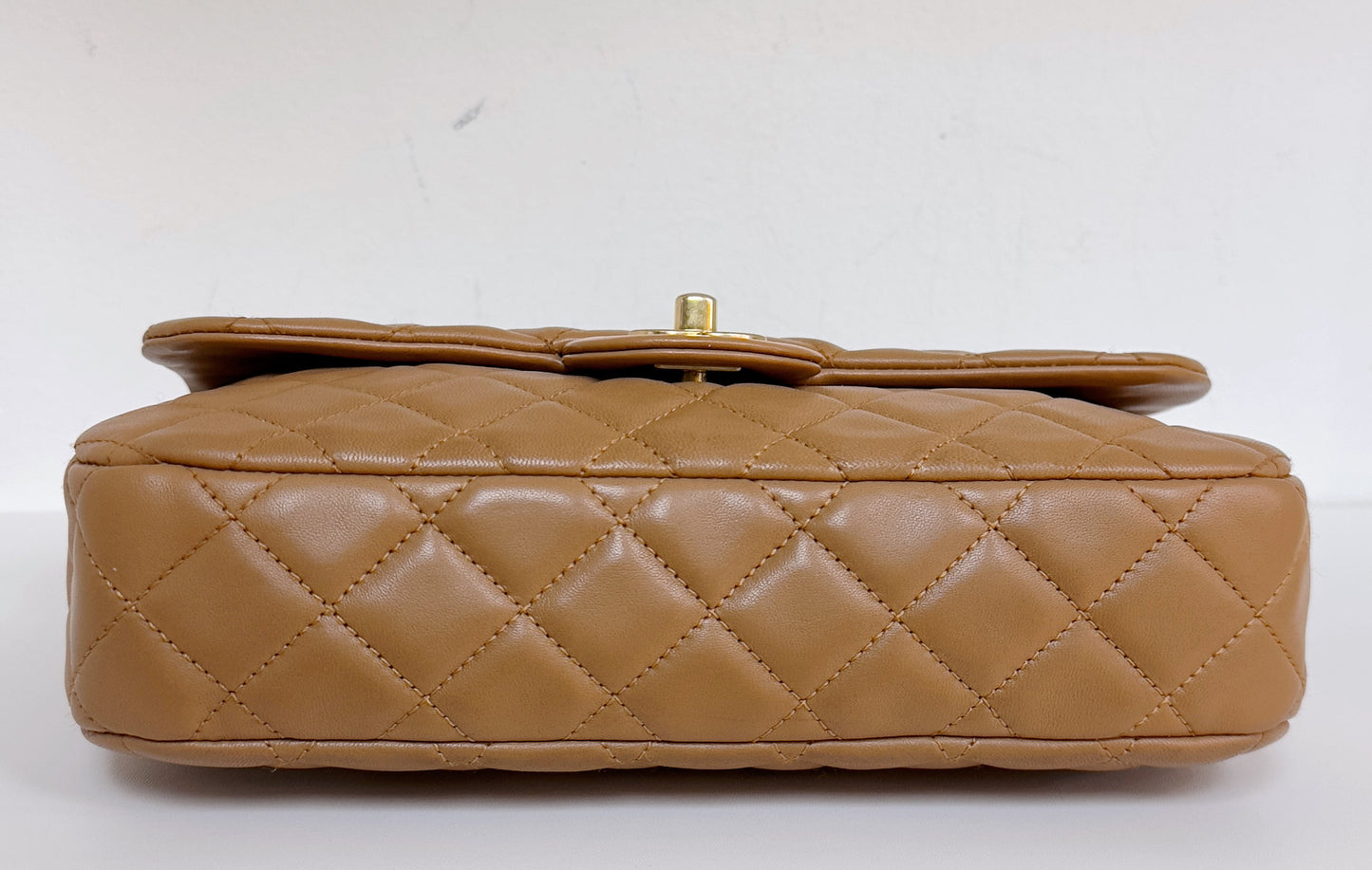 Chanel Lambskin Valentine Charms Small Flap Beige 1427 holo card