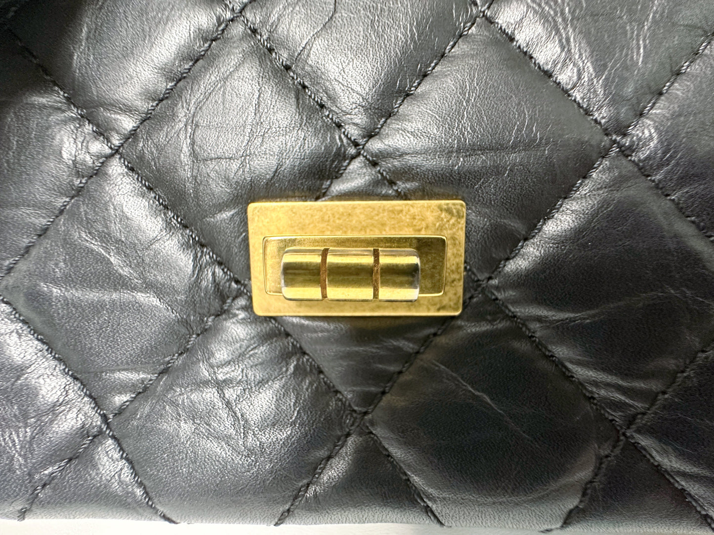 Chanel Marine Quilted Aged Calfskin 2.55 Reissue 226 Flap Bag