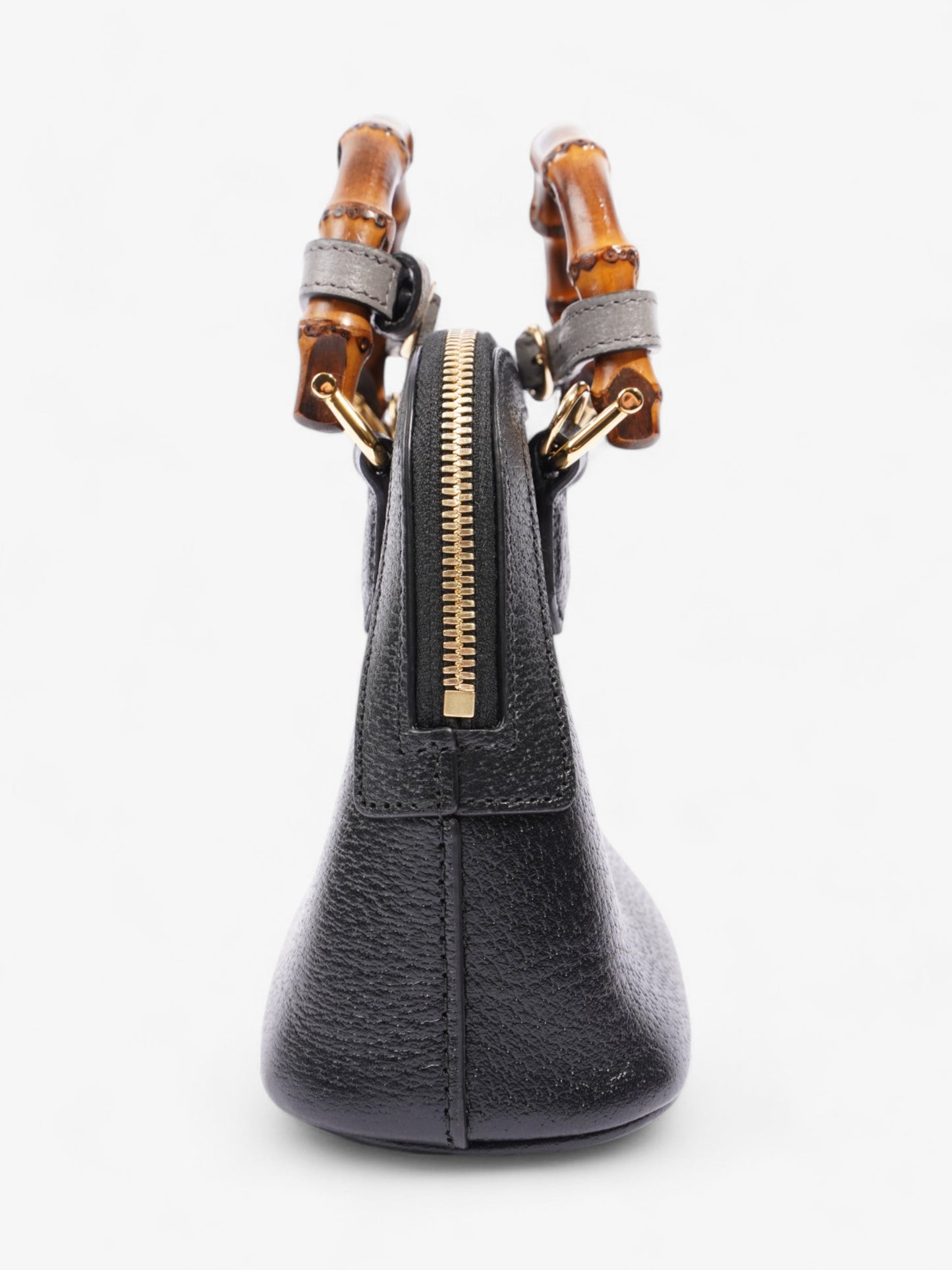 Gucci Diana Bamboo Black / Brown Leather Mini