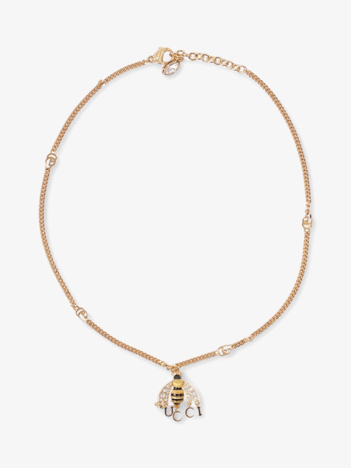 Gucci Bee Pendant Necklace Gold / Yellow / Black Base Metal