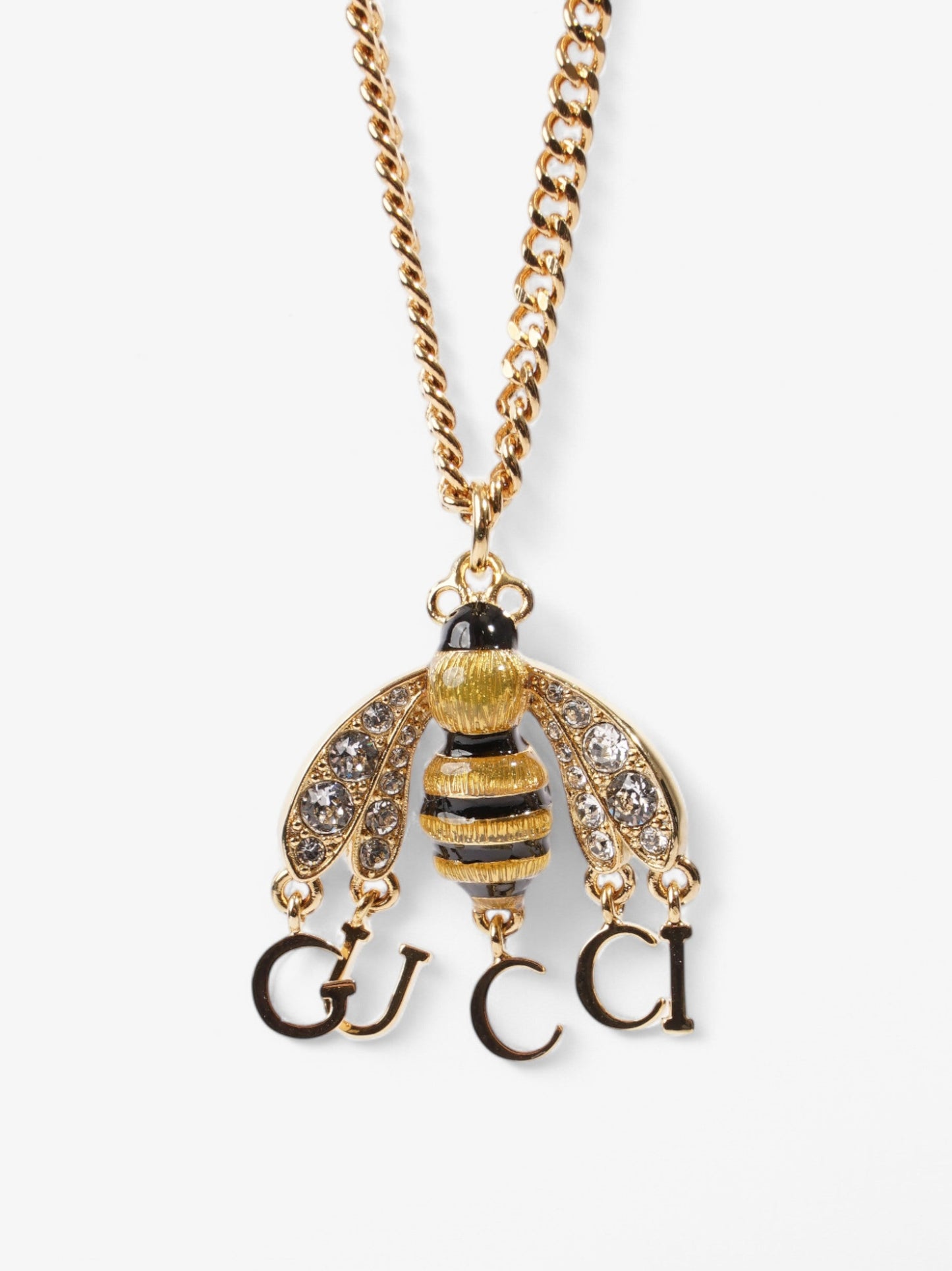 Gucci Bee Pendant Necklace Gold / Yellow / Black Base Metal