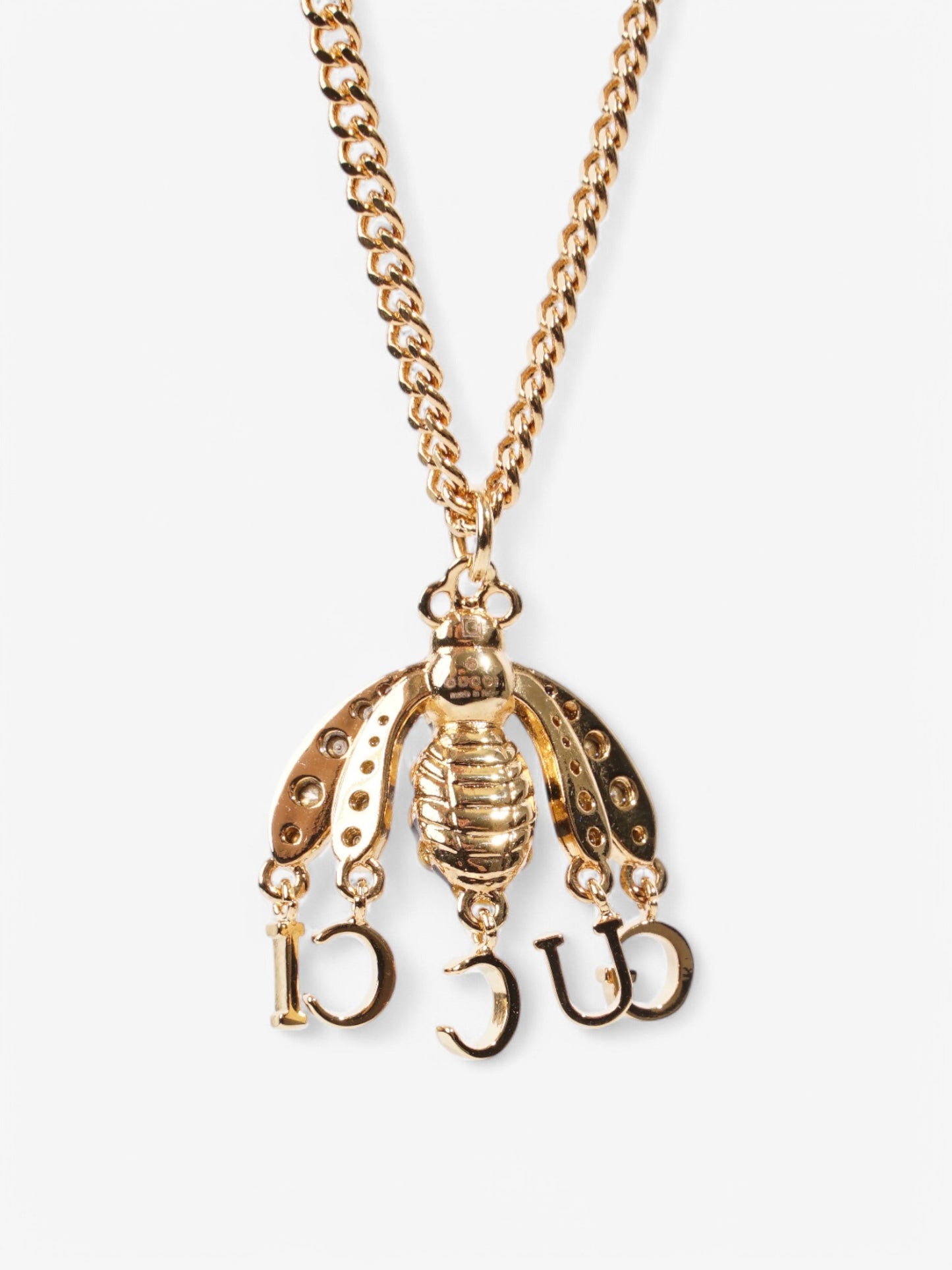 Gucci Bee Pendant Necklace Gold / Yellow / Black Base Metal