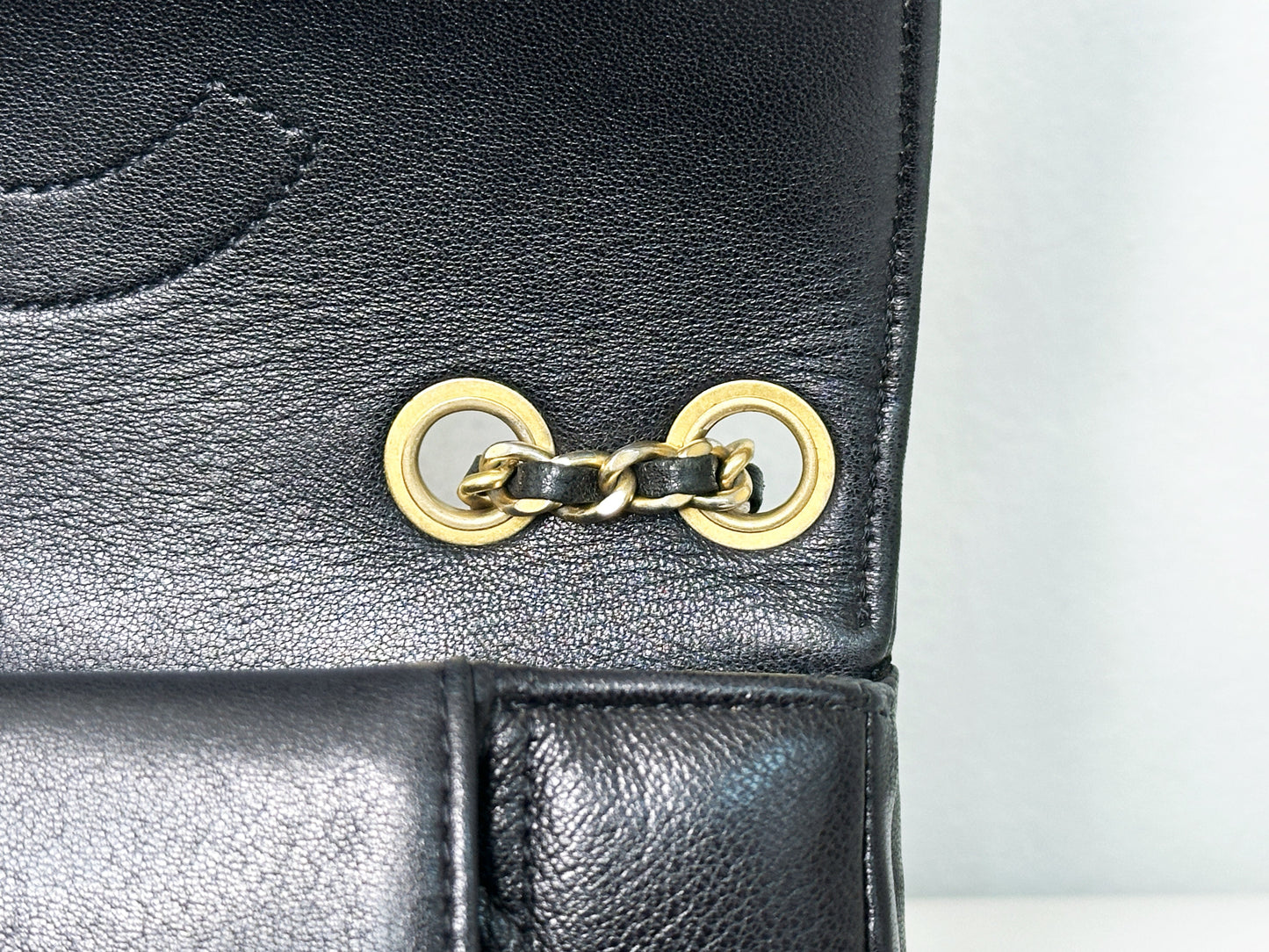 Chanel Small Diana Flap Black Lambskin GHW 2073 holo