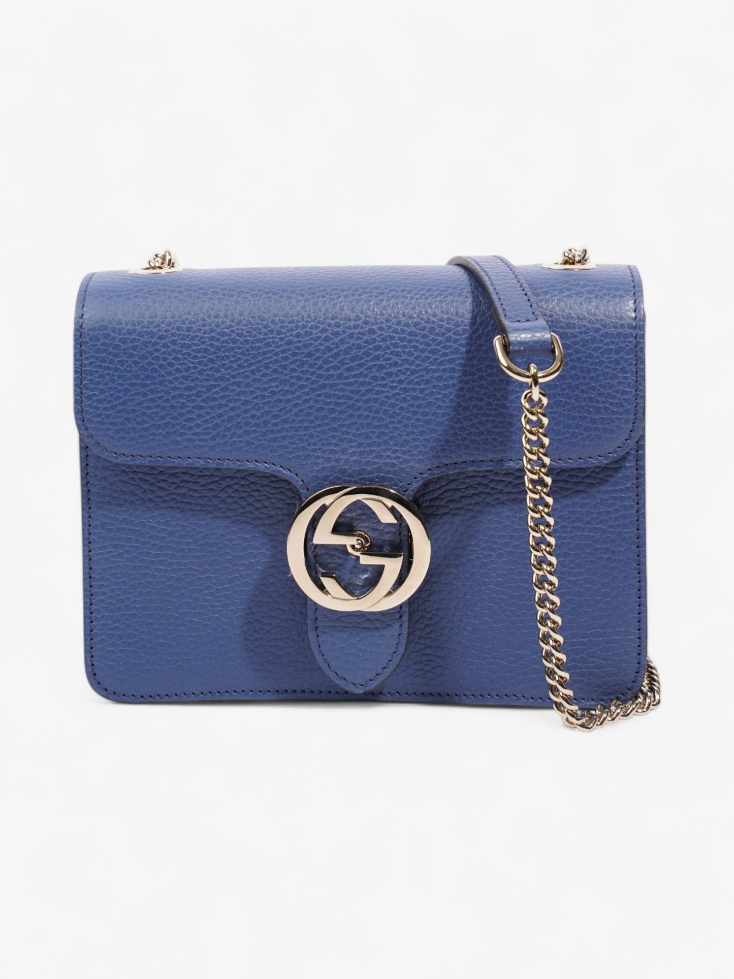 Gucci Dollar Interlocking G Caspian Calfskin Leather Small