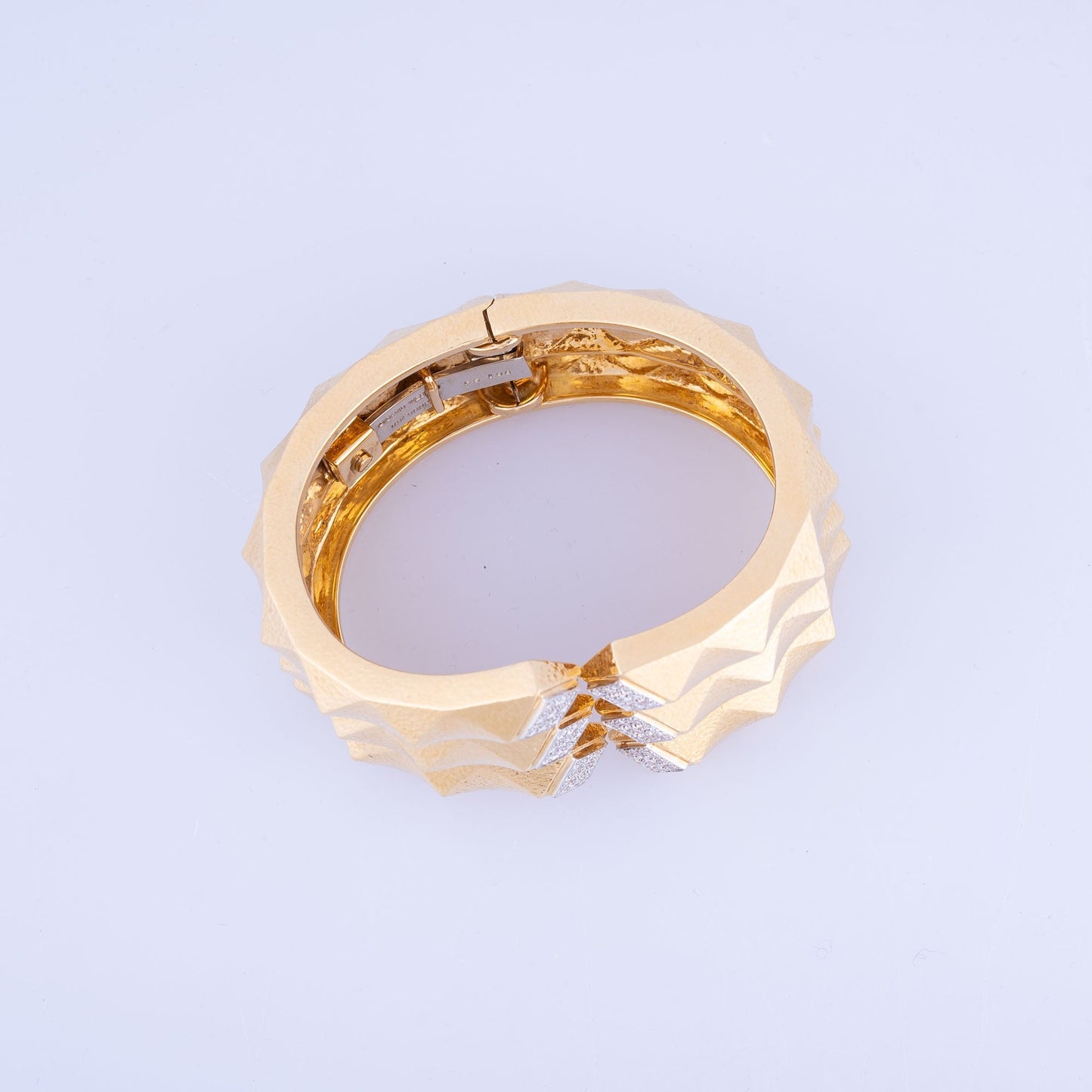 Estate Jewelry David Webb Origami Cuff Bracelet