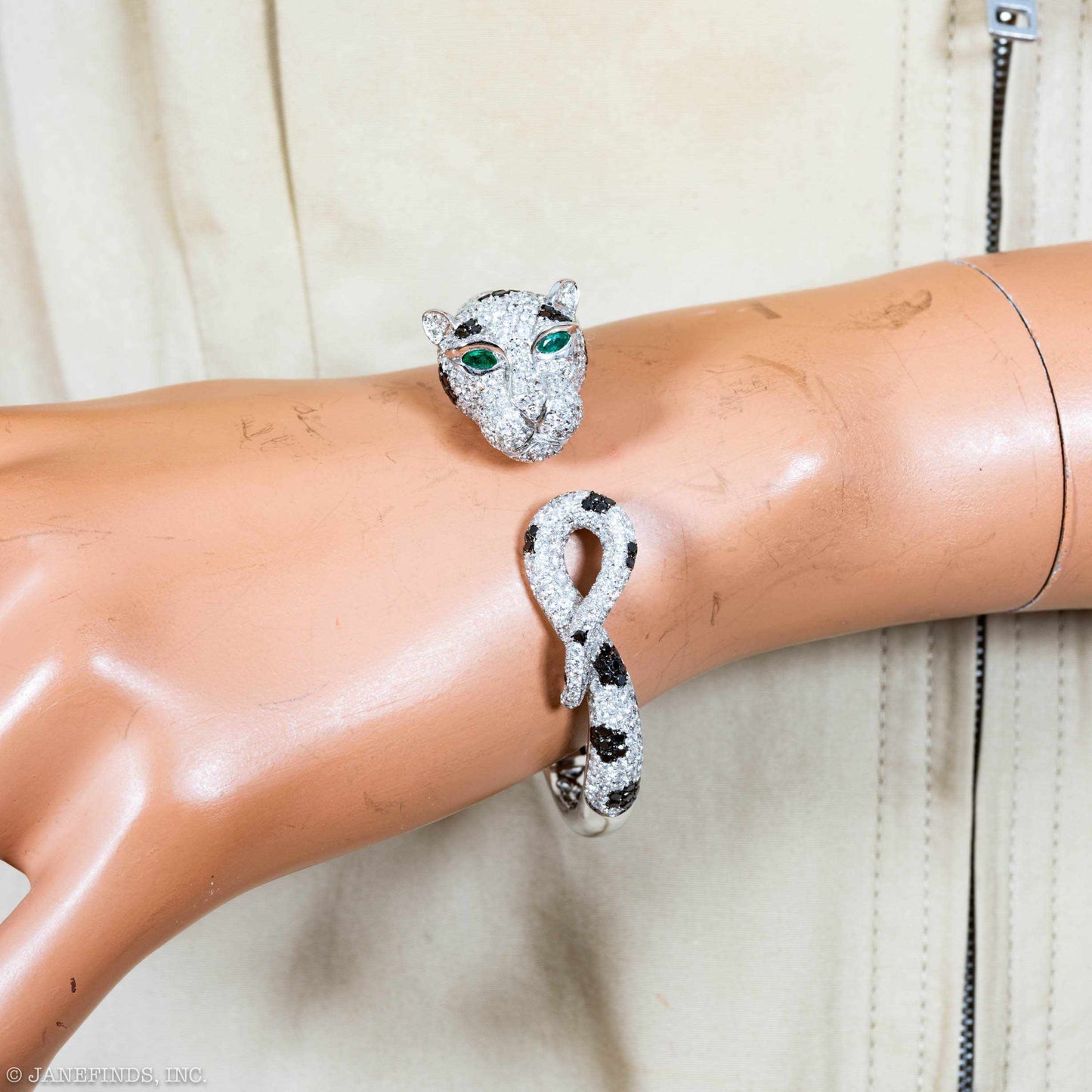 Estate Jewelry Panther Diamond Bracelet